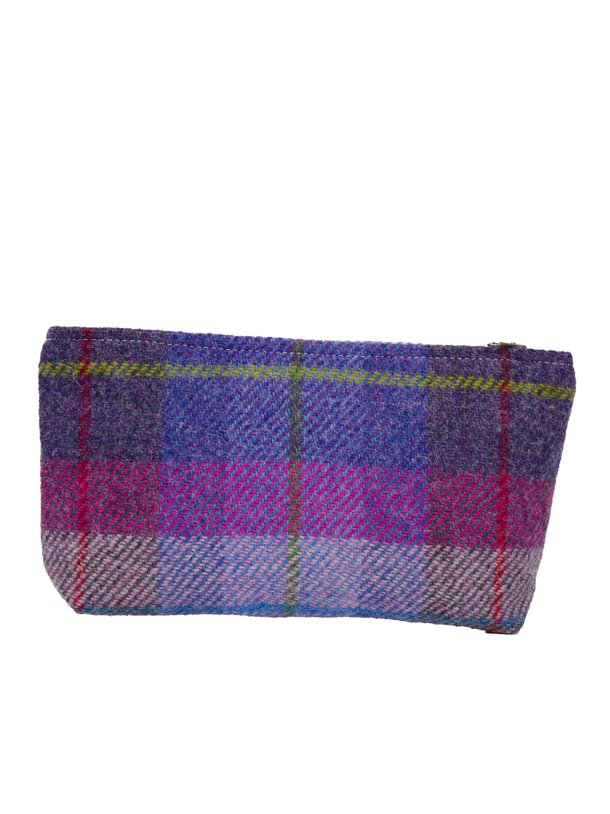Harris Tweed Cosmetic Bag - A0114 (Tan Leather) - Image 3
