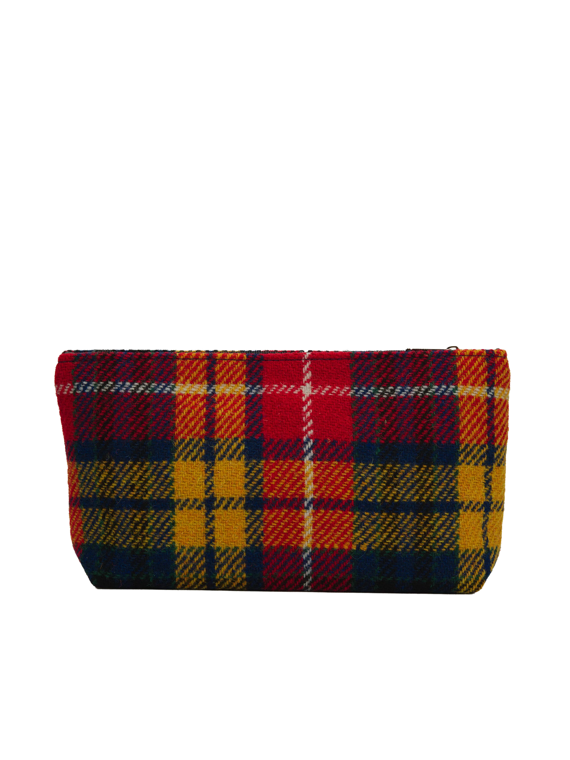 Harris Tweed Cosmetic Bag - A0170 (Black Leather) - Image 3