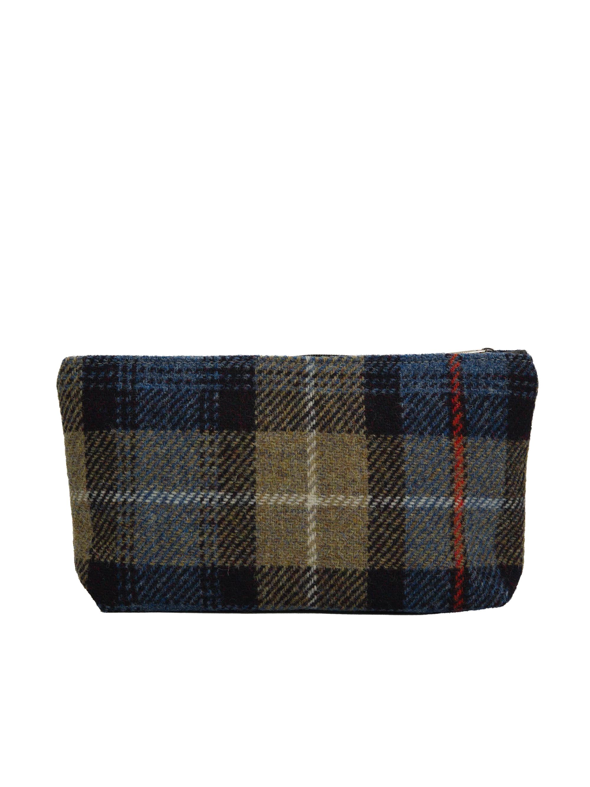 Harris Tweed Cosmetic Bag - A072 (Black Leather) - Image 3