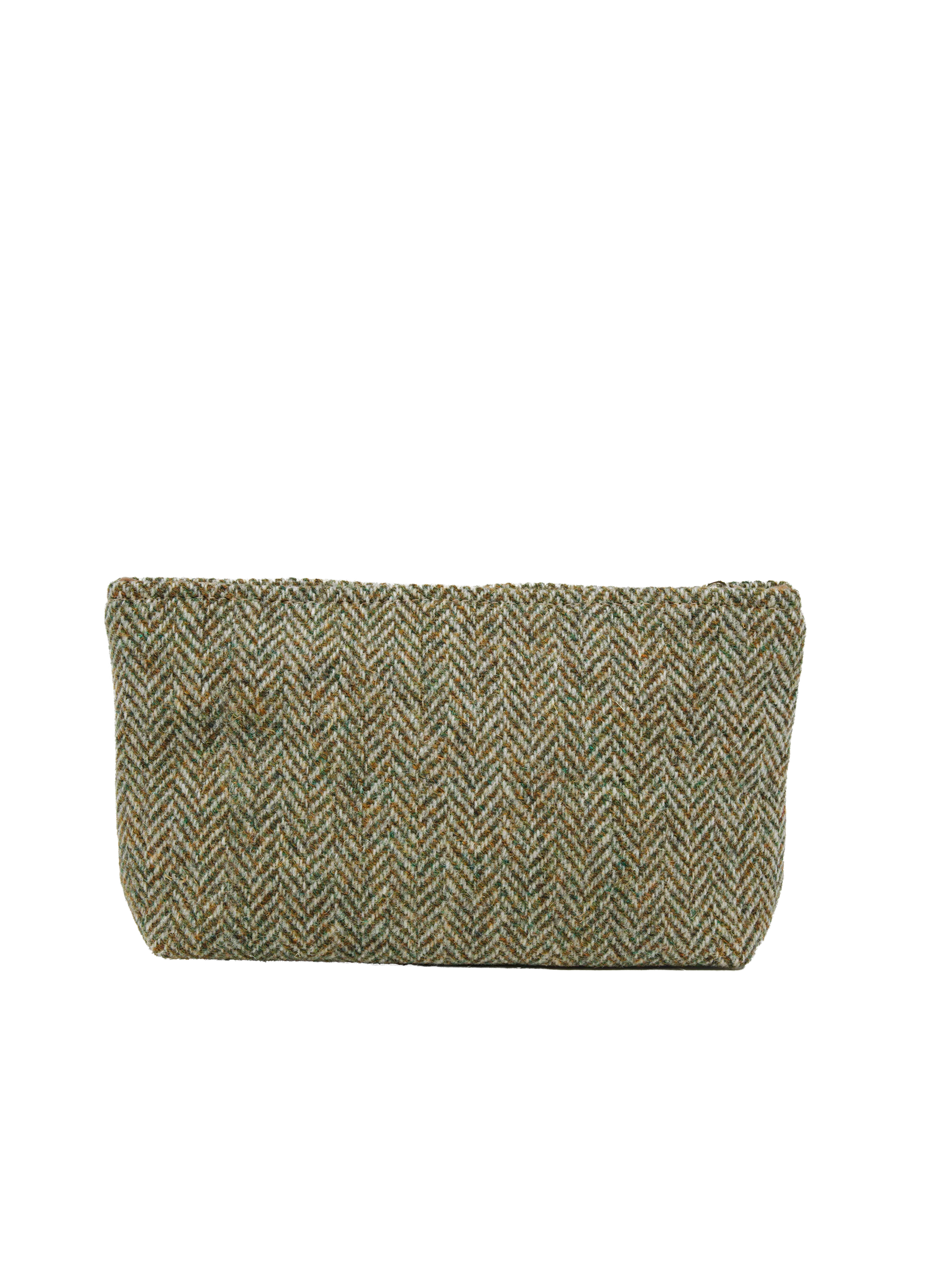 Harris Tweed Cosmetic Bag - HB52 (Tan Leather) - Image 3