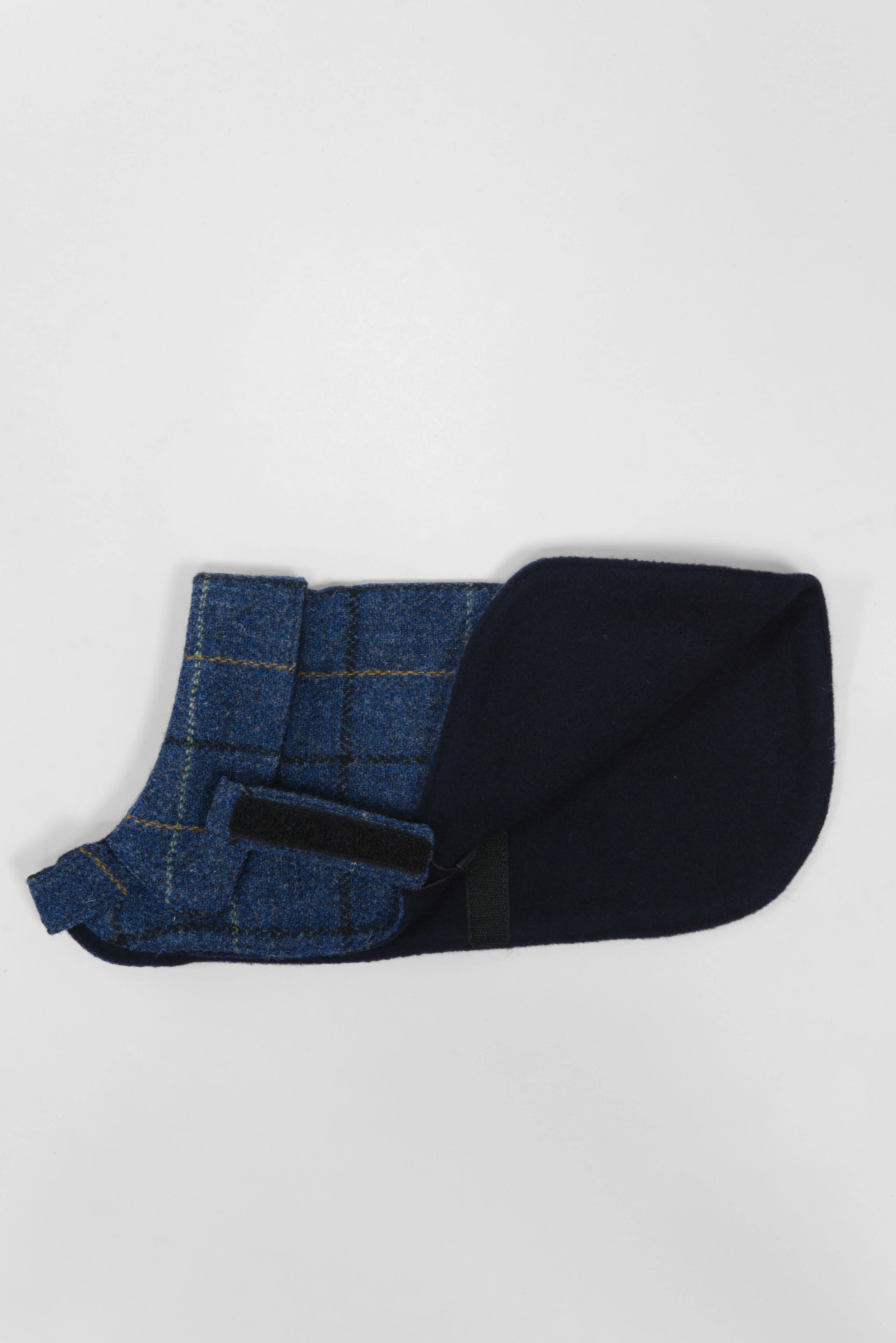 Harris Tweed Cosy Dog Coat - Navy Windowpane Prices From - Image 3