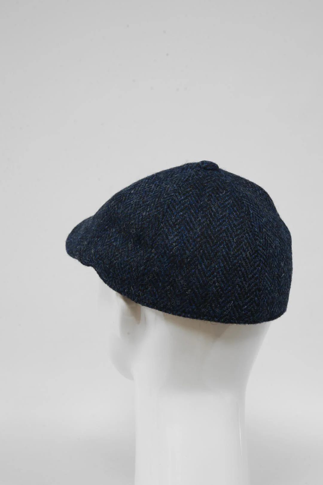 Harris Tweed Duck Bill Cap - Navy HB (HH) - Image 3