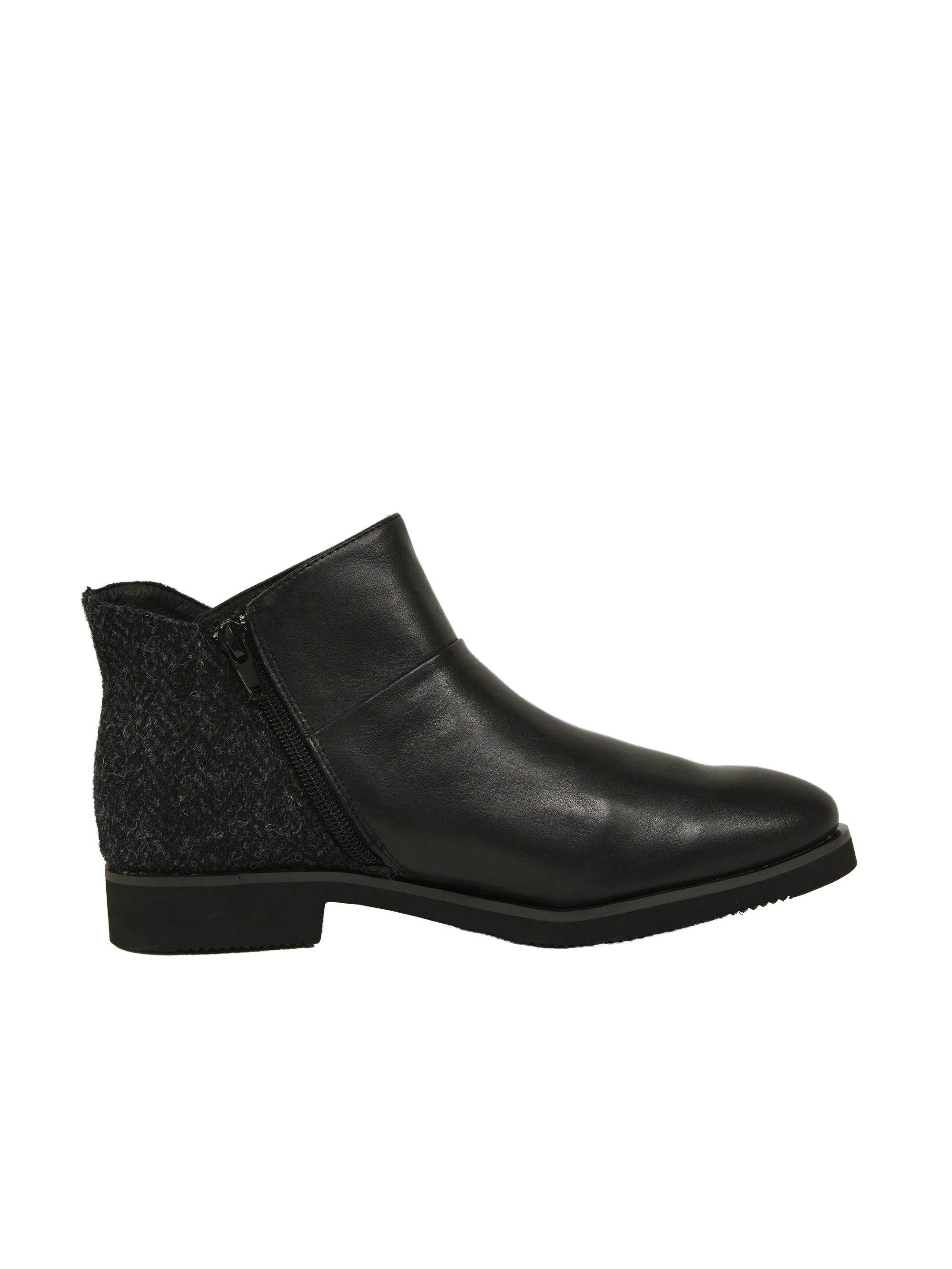 Harris Tweed Eilidh Boots - Dark Charcoal Herringbone - Image 5
