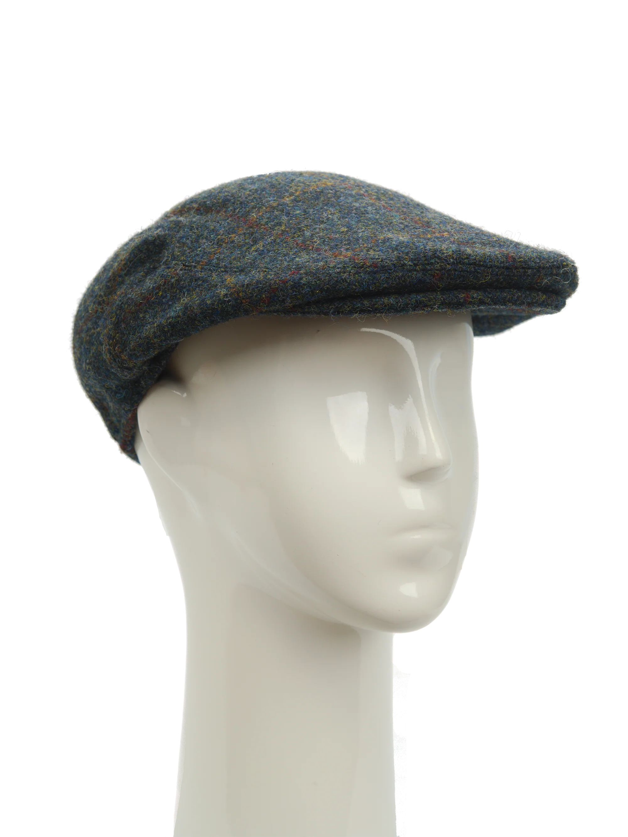 Harris Tweed Flat Cap - Blue Multi (FW2018) - Image 2