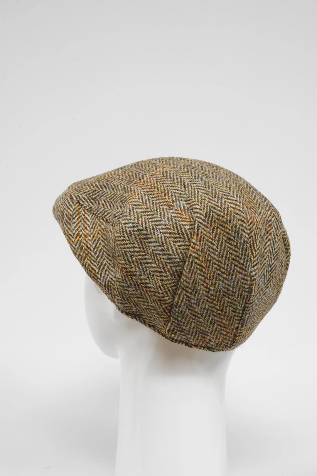 Harris Tweed Flat Cap - Bracken Herringbone (HW) - Image 3