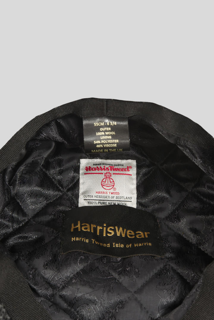 Harris Tweed Flat Cap - Bracken Herringbone (HW) - Image 4