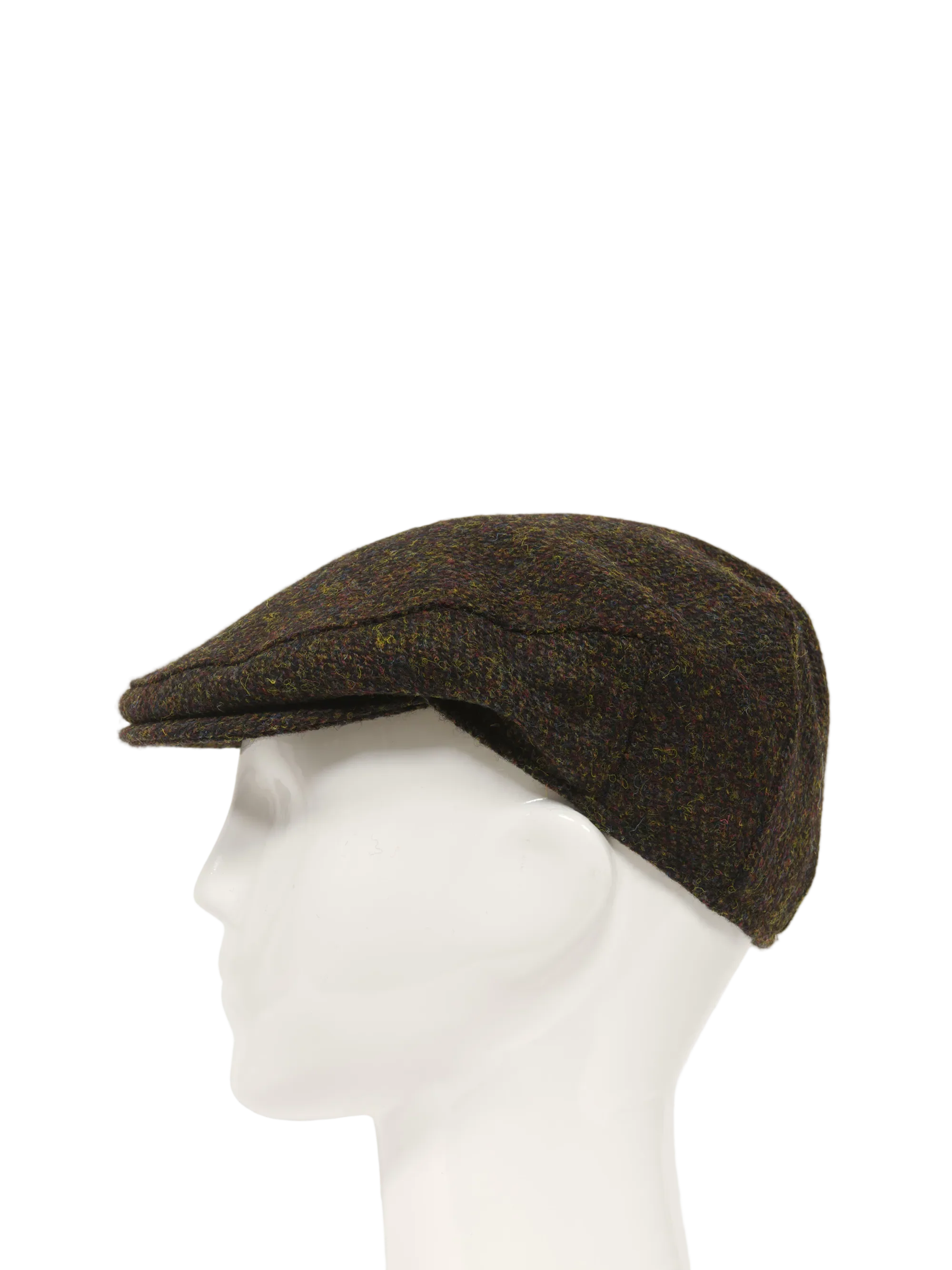Harris Tweed Flat Cap - Brown Barleycorn (HH) - Image 4
