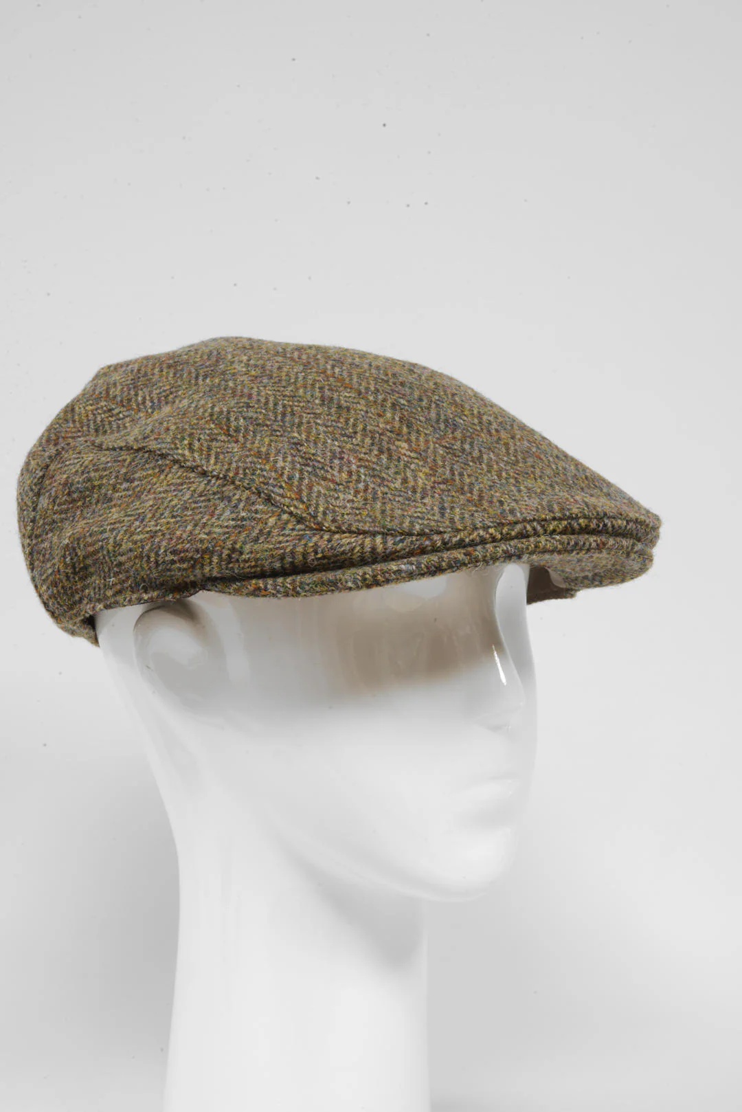 Harris Tweed Flat Cap - Green Brown HB (HH) - Image 2