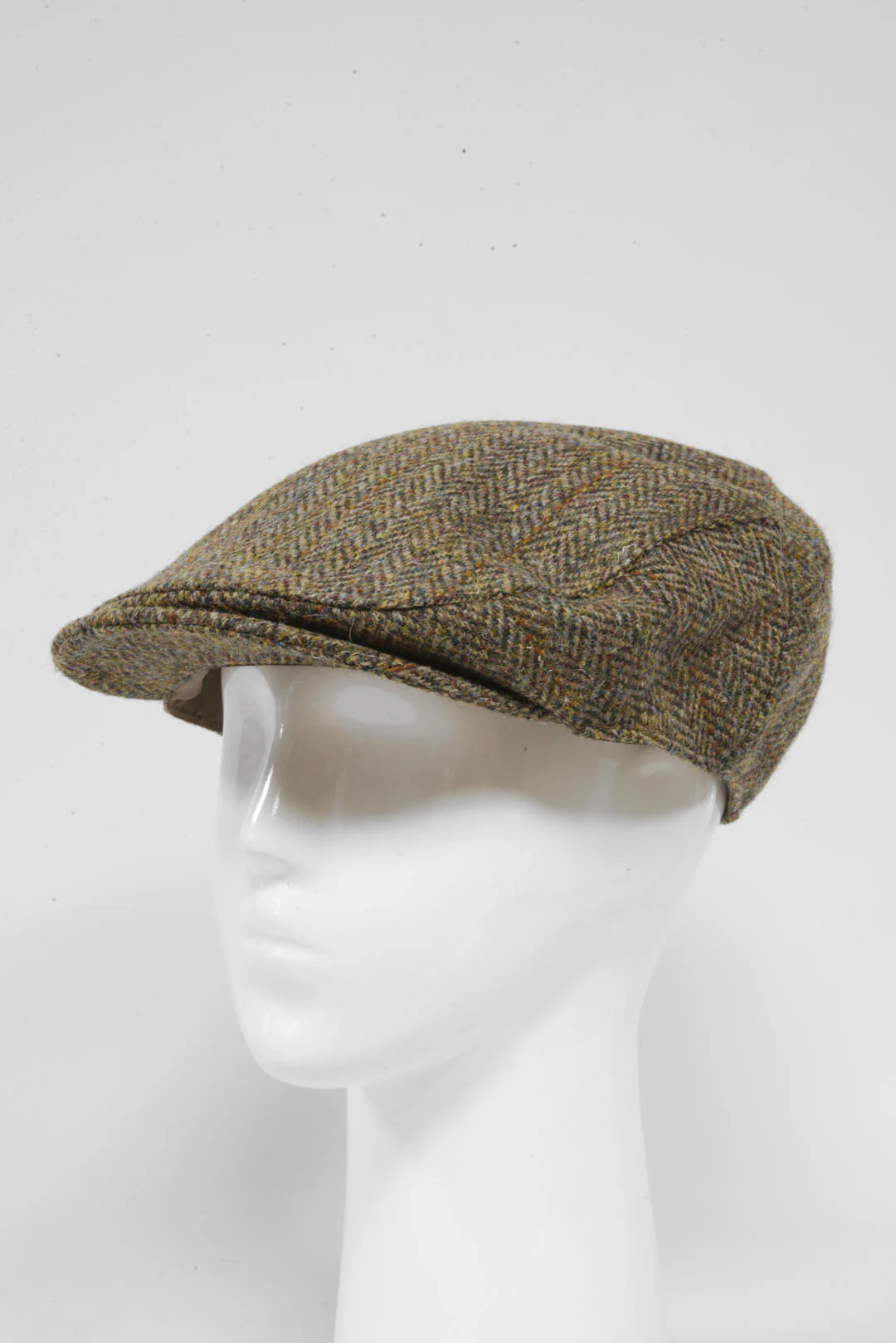 Harris Tweed Flat Cap - Green Brown HB (HH) - Image 4