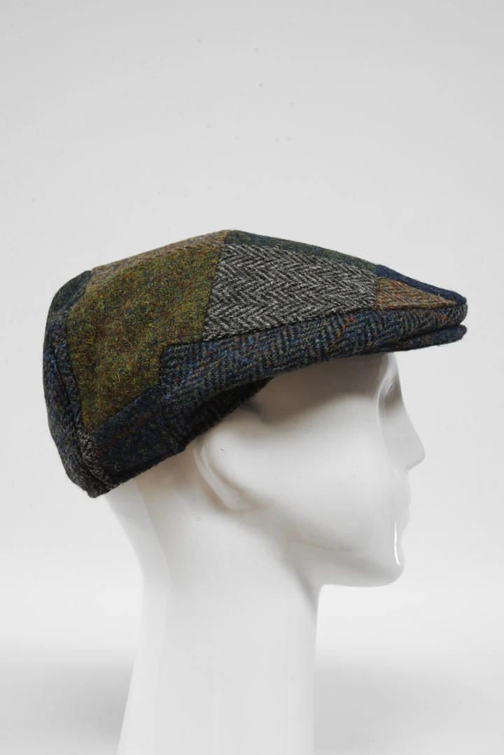 Harris Tweed Flat Cap - Patchwork (HW)