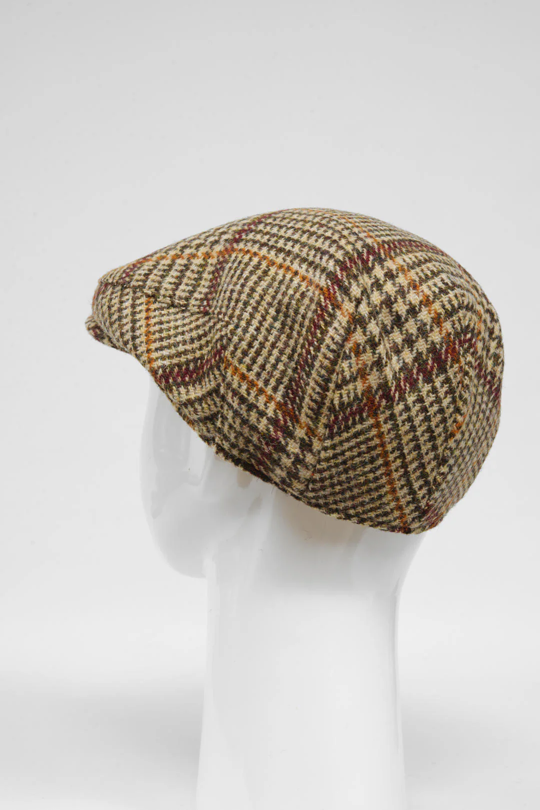 Harris Tweed Flat Cap - Tan Glen Check (HW) - Image 5