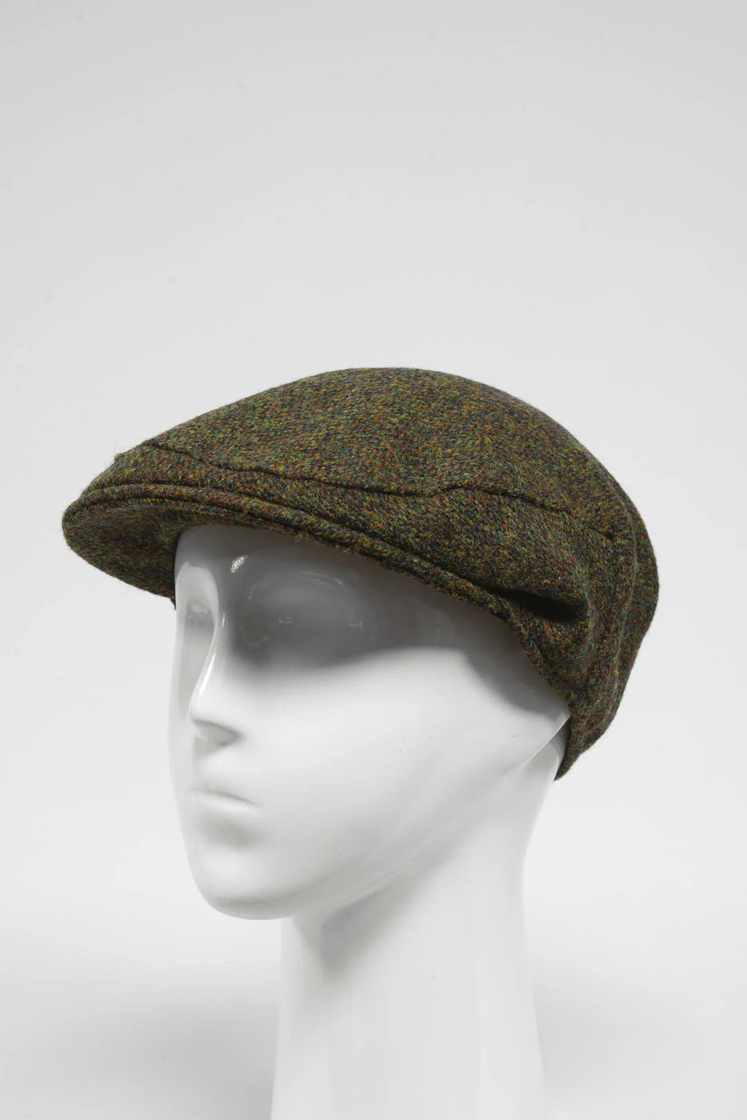 Harris Tweed Flat Cap Woodland - Green (HW)