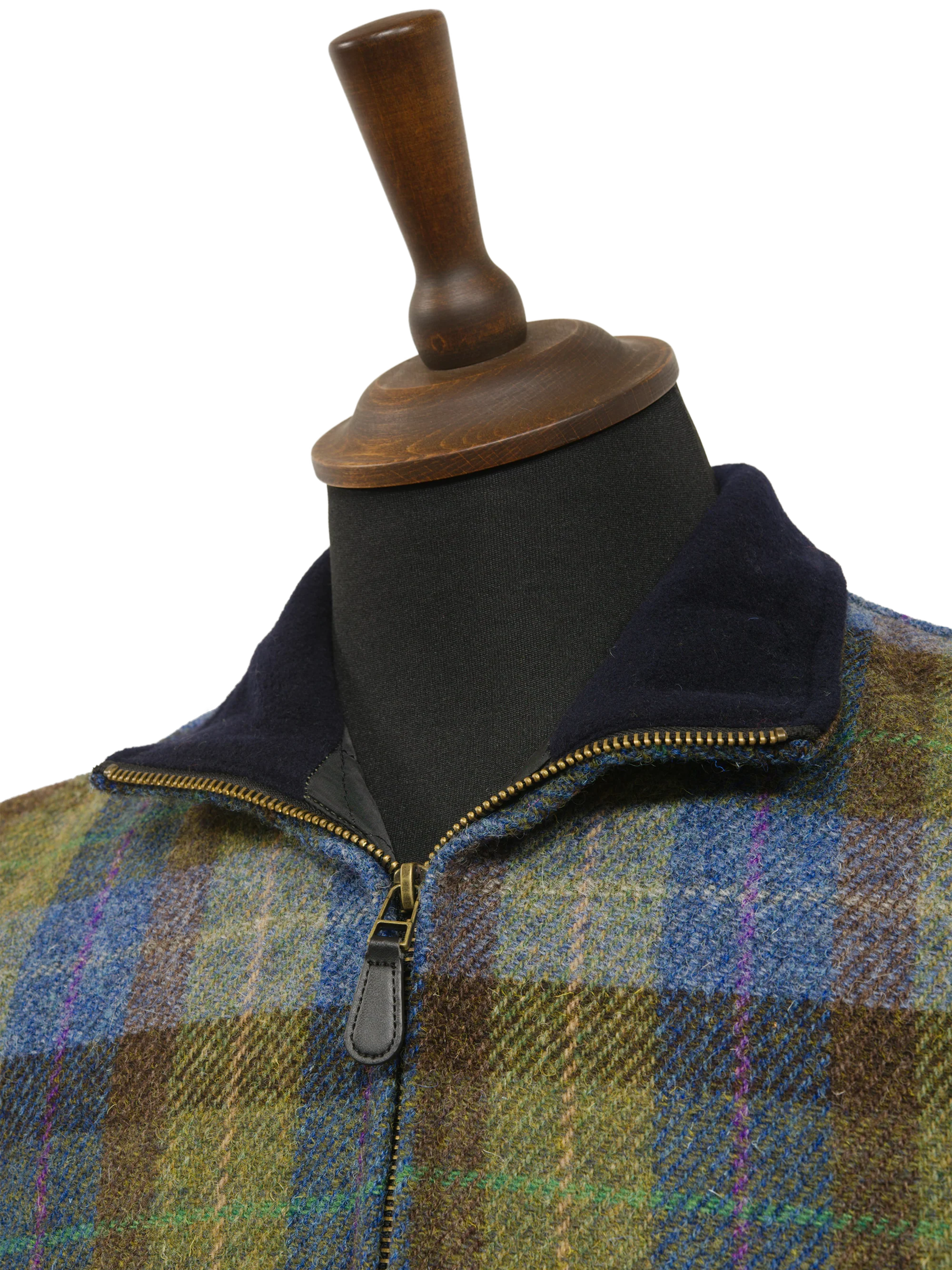 Harris Tweed Gilet - Denim Sage - Image 4