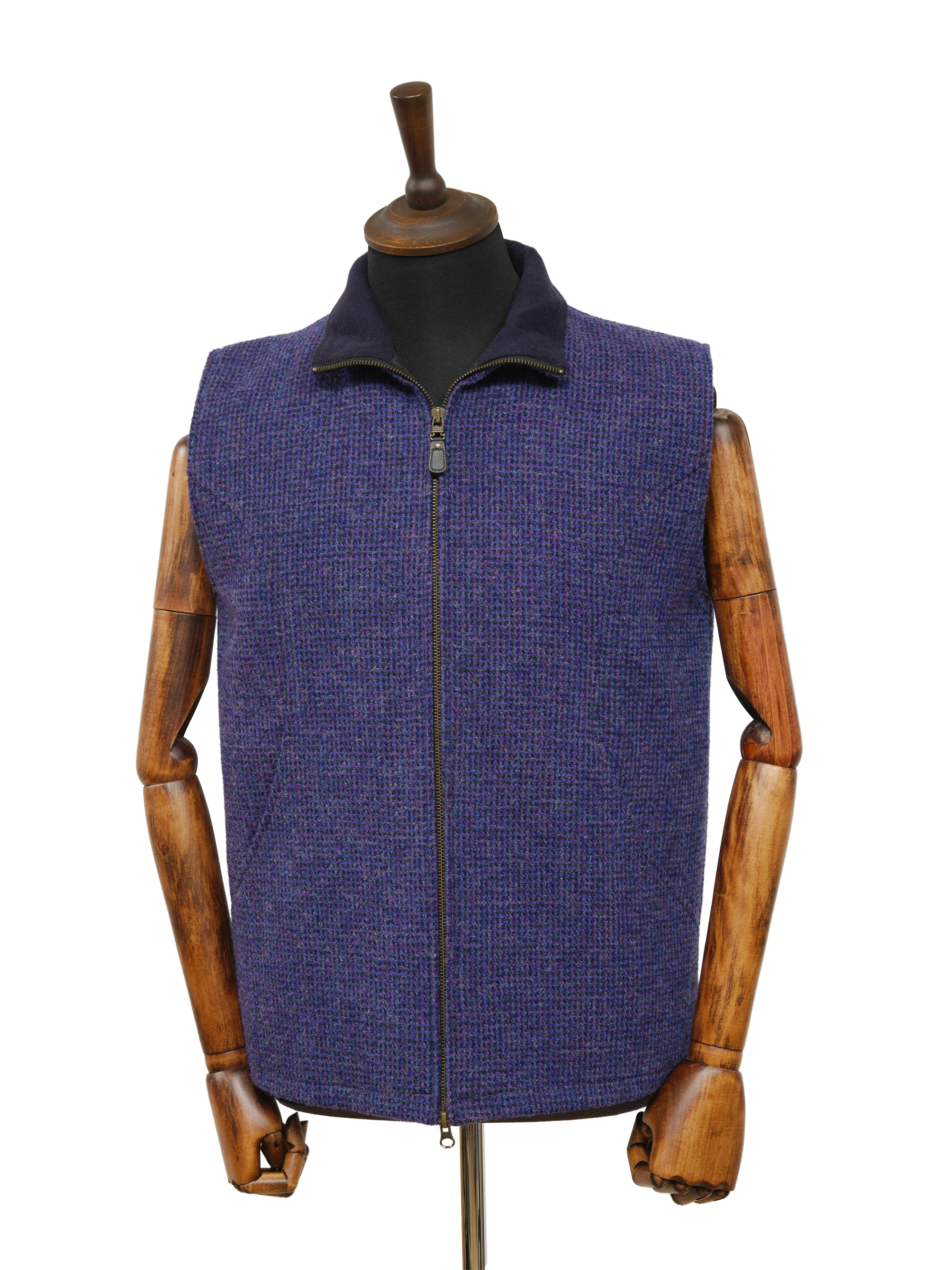 Harris Tweed Gilet - Violet