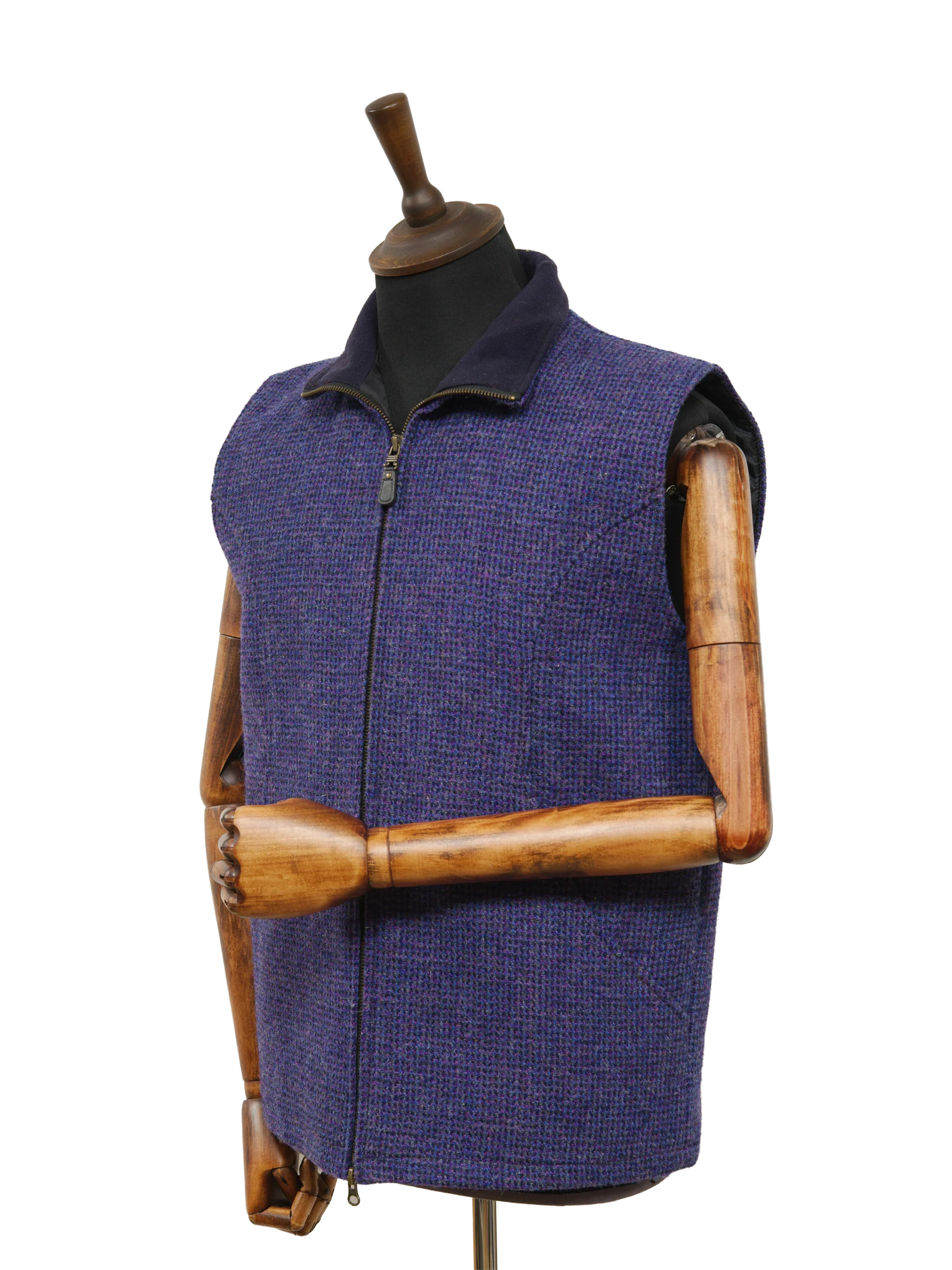Harris Tweed Gilet - Violet - Image 2