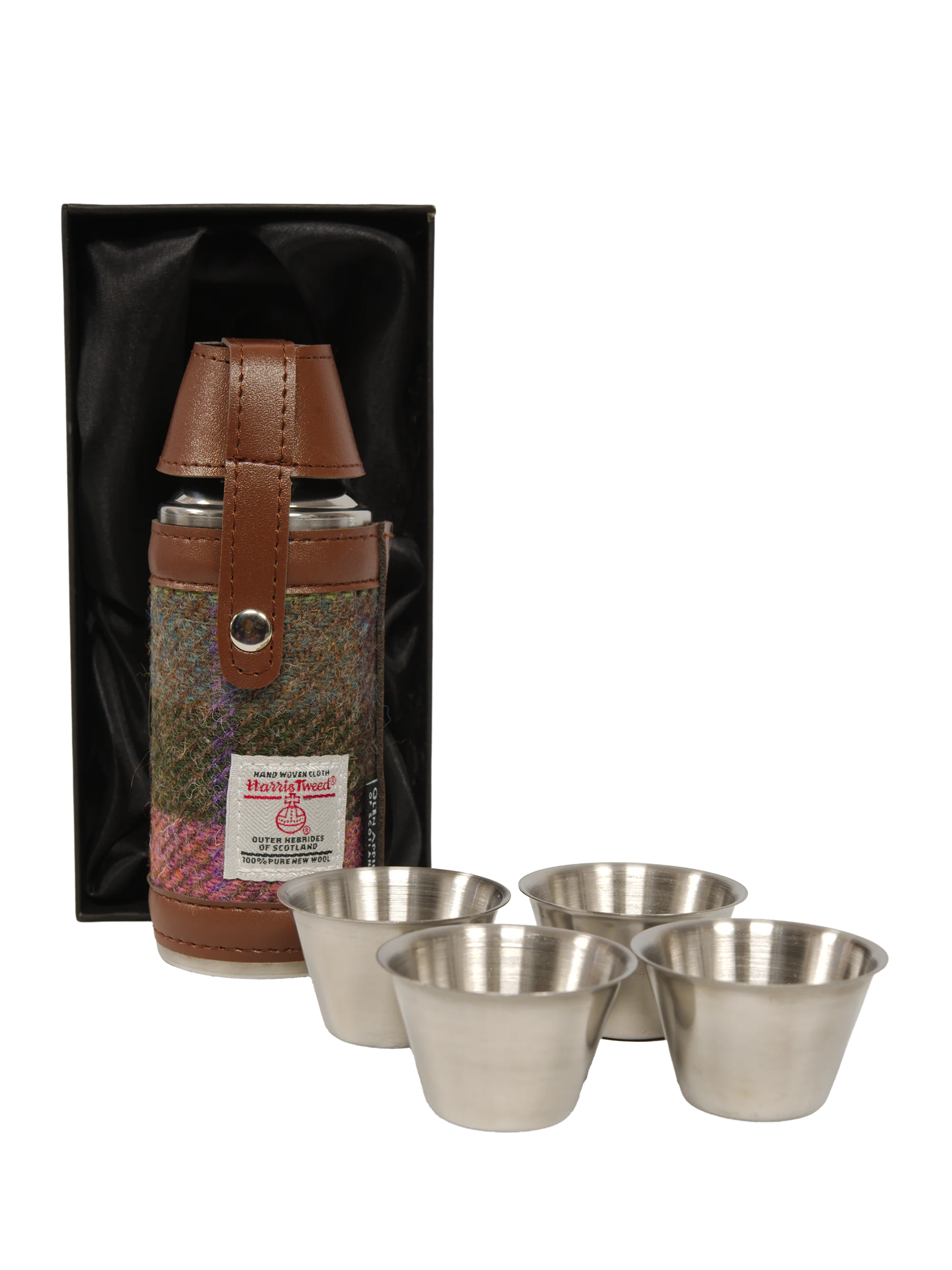 Harris Tweed Hunting Flask - A0254