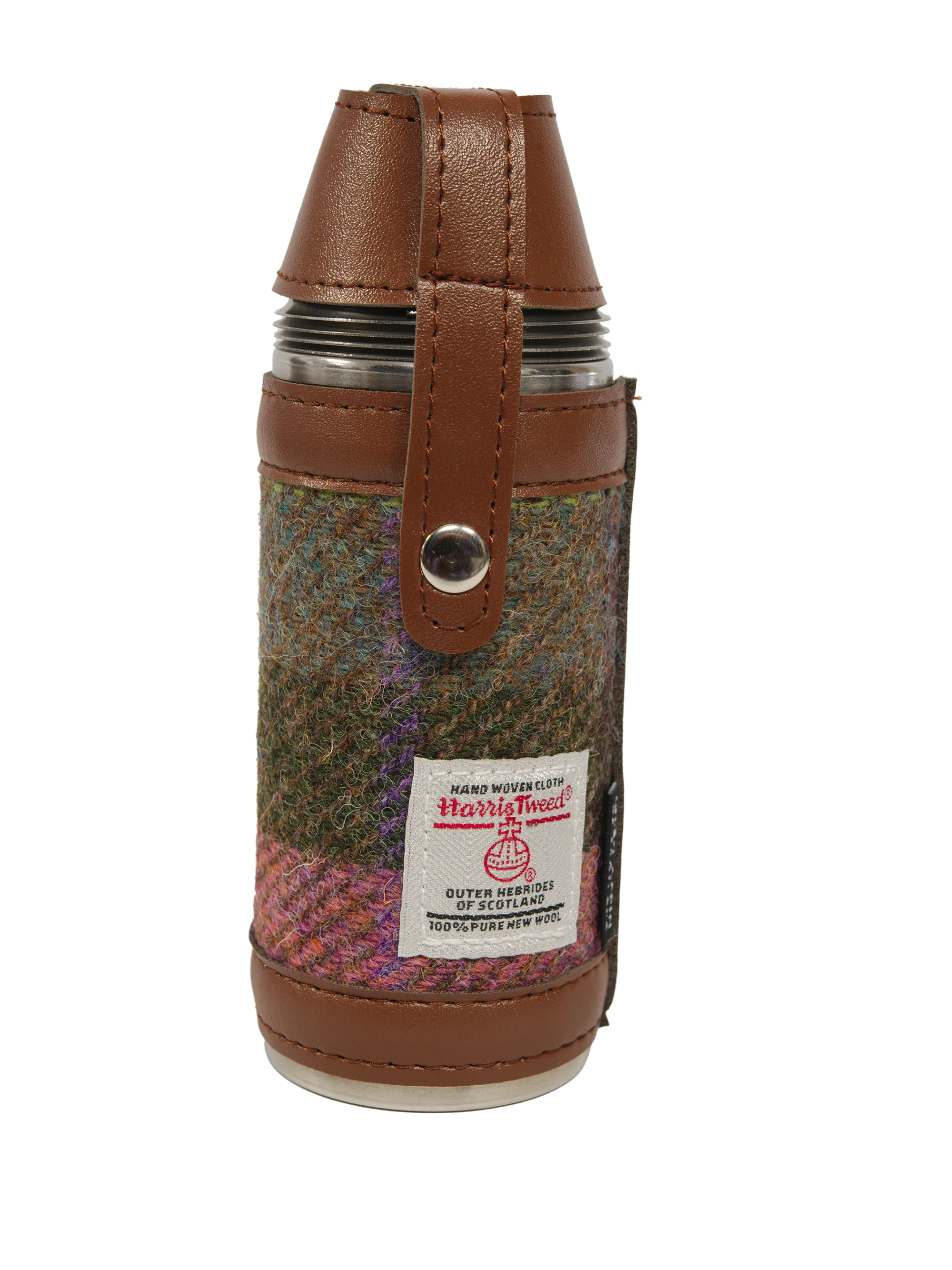 Harris Tweed Hunting Flask - A0254 - Image 2