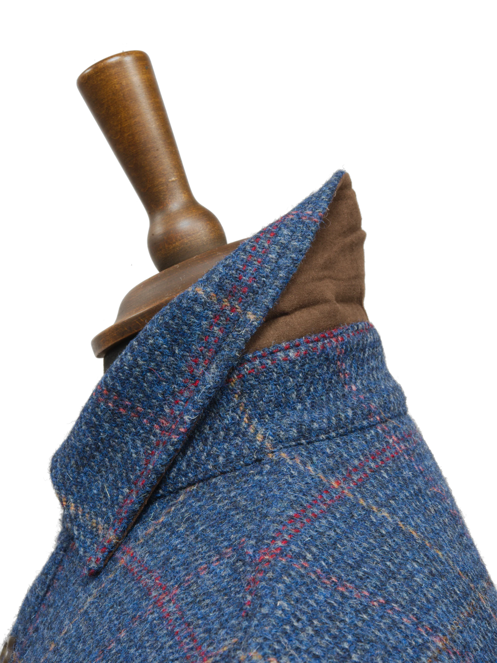 Harris Tweed Jack Overshirt - Blue Check - Image 4