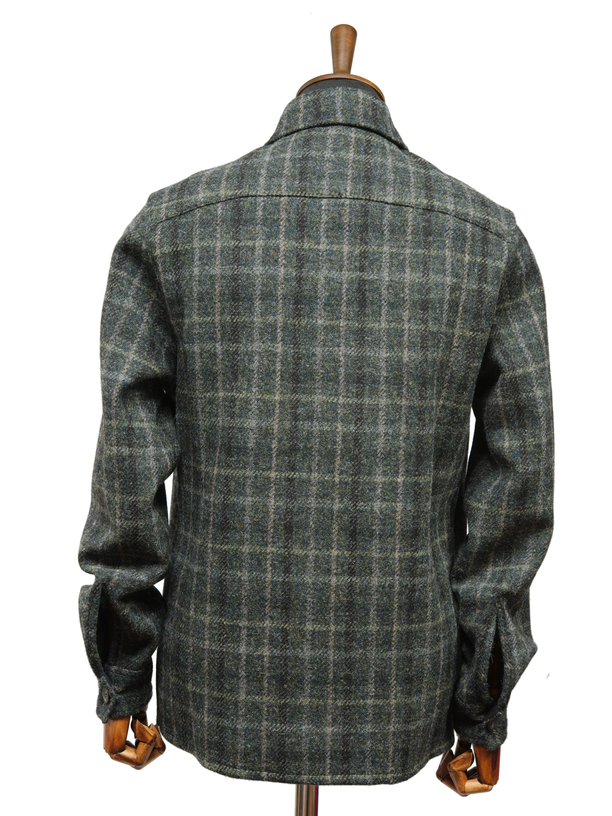 Harris Tweed Jack Overshirt - Grey Mix Multi - Image 3
