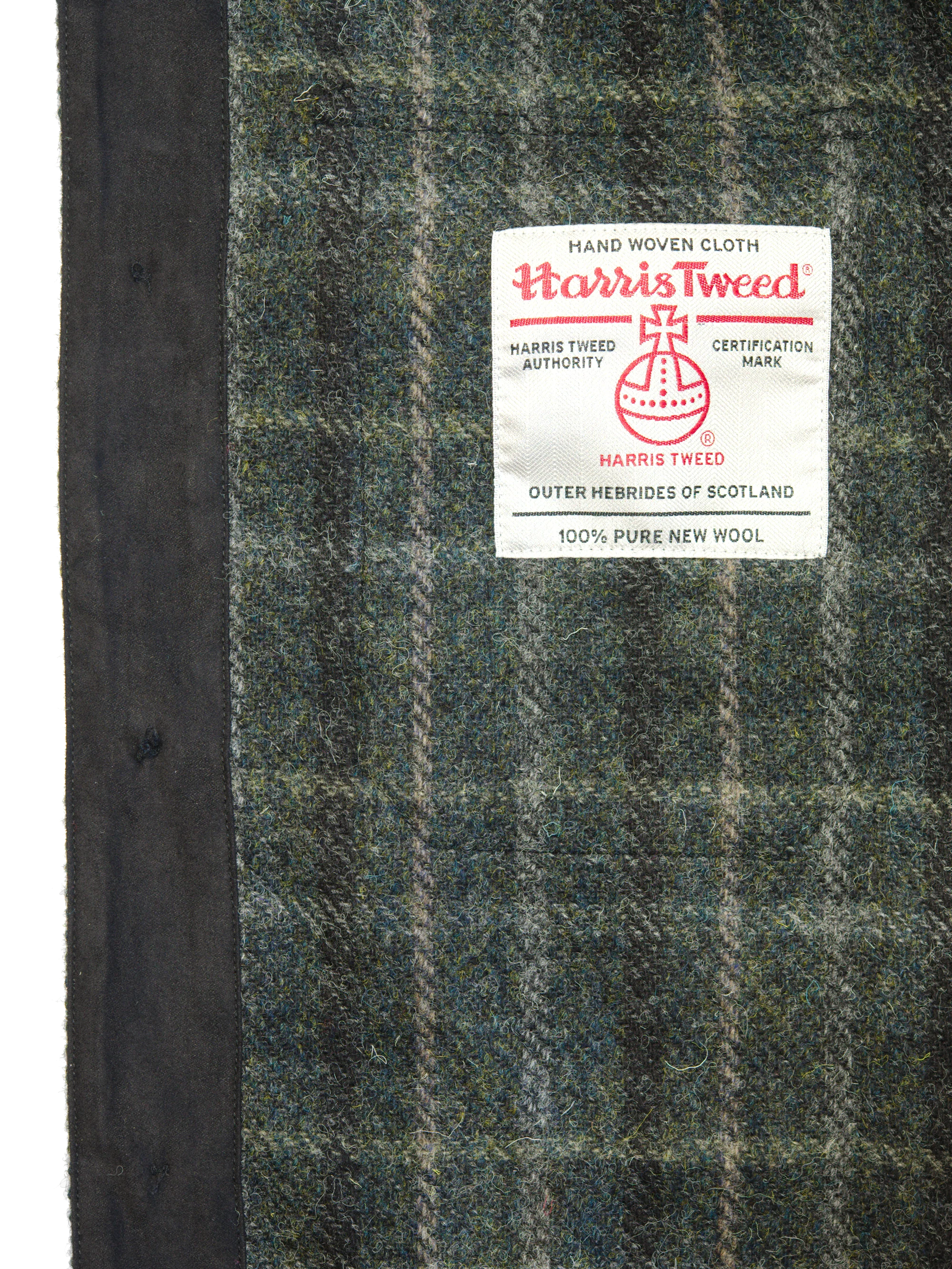 Harris Tweed Jack Overshirt - Grey Mix Multi - Image 5
