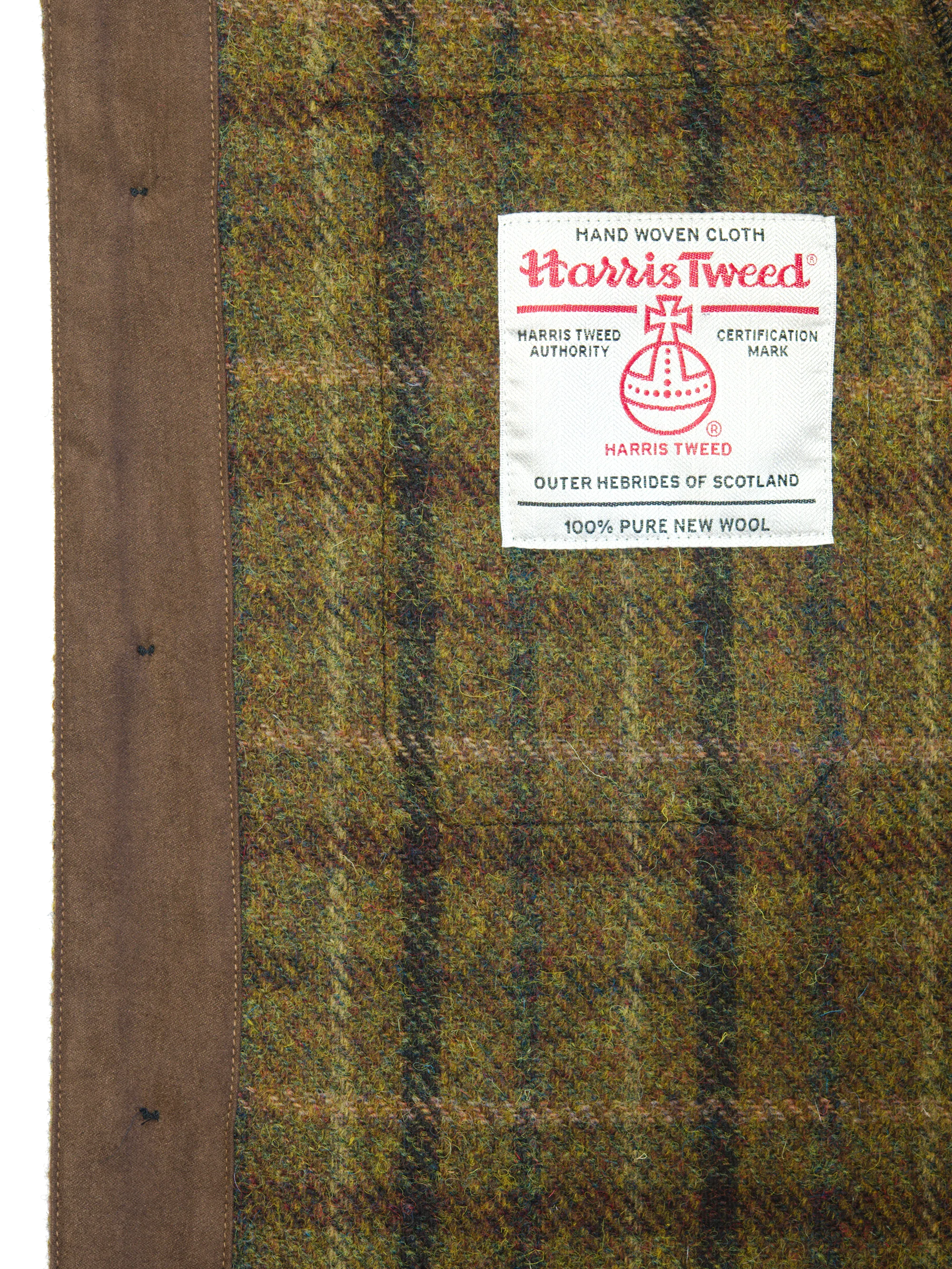 Harris Tweed Jack Overshirt - Olive/Green Multi - Image 5