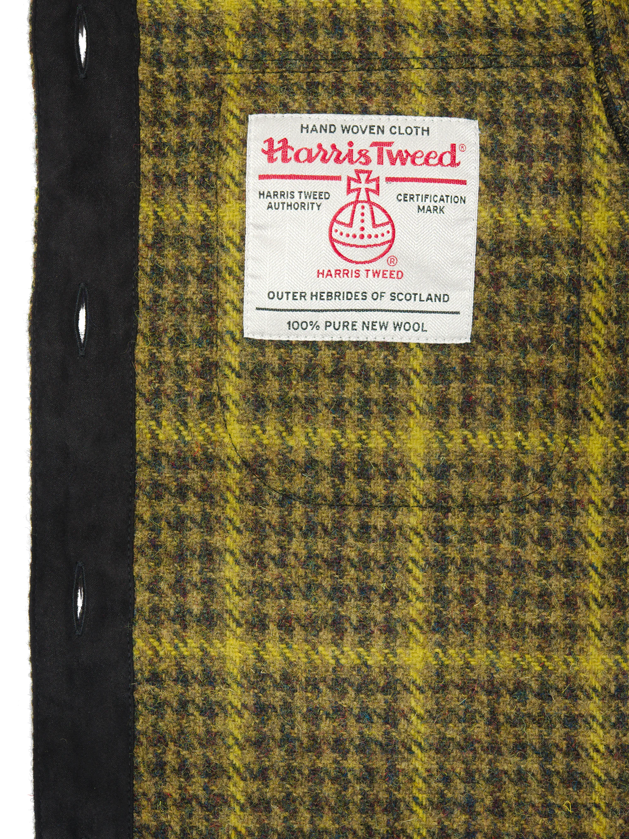 Harris Tweed Jackie Overshirt - Mustard Houndstooth w/OC - Image 6