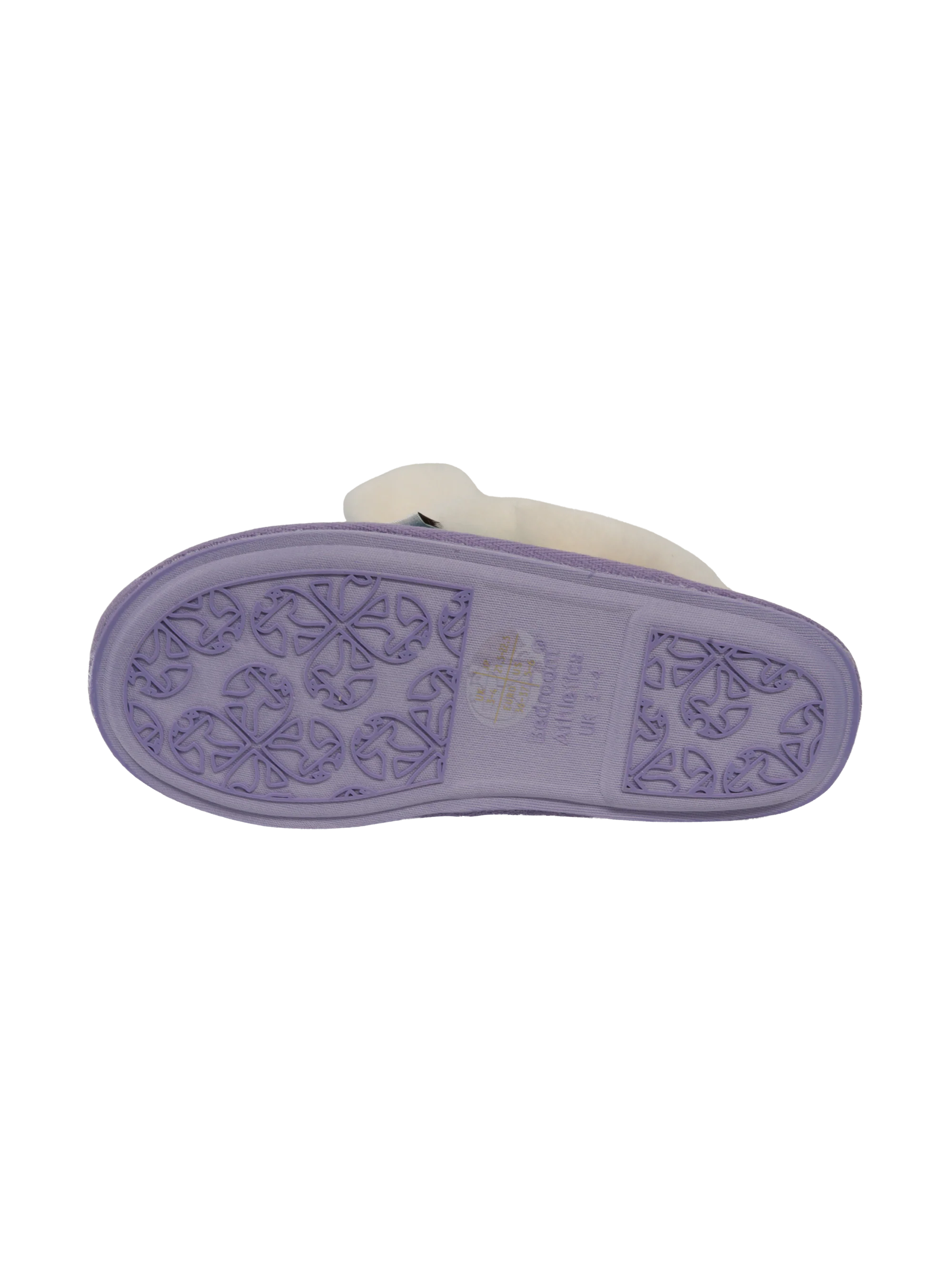Harris Tweed Kate Slippers - Lilac/Blue Check - Image 3