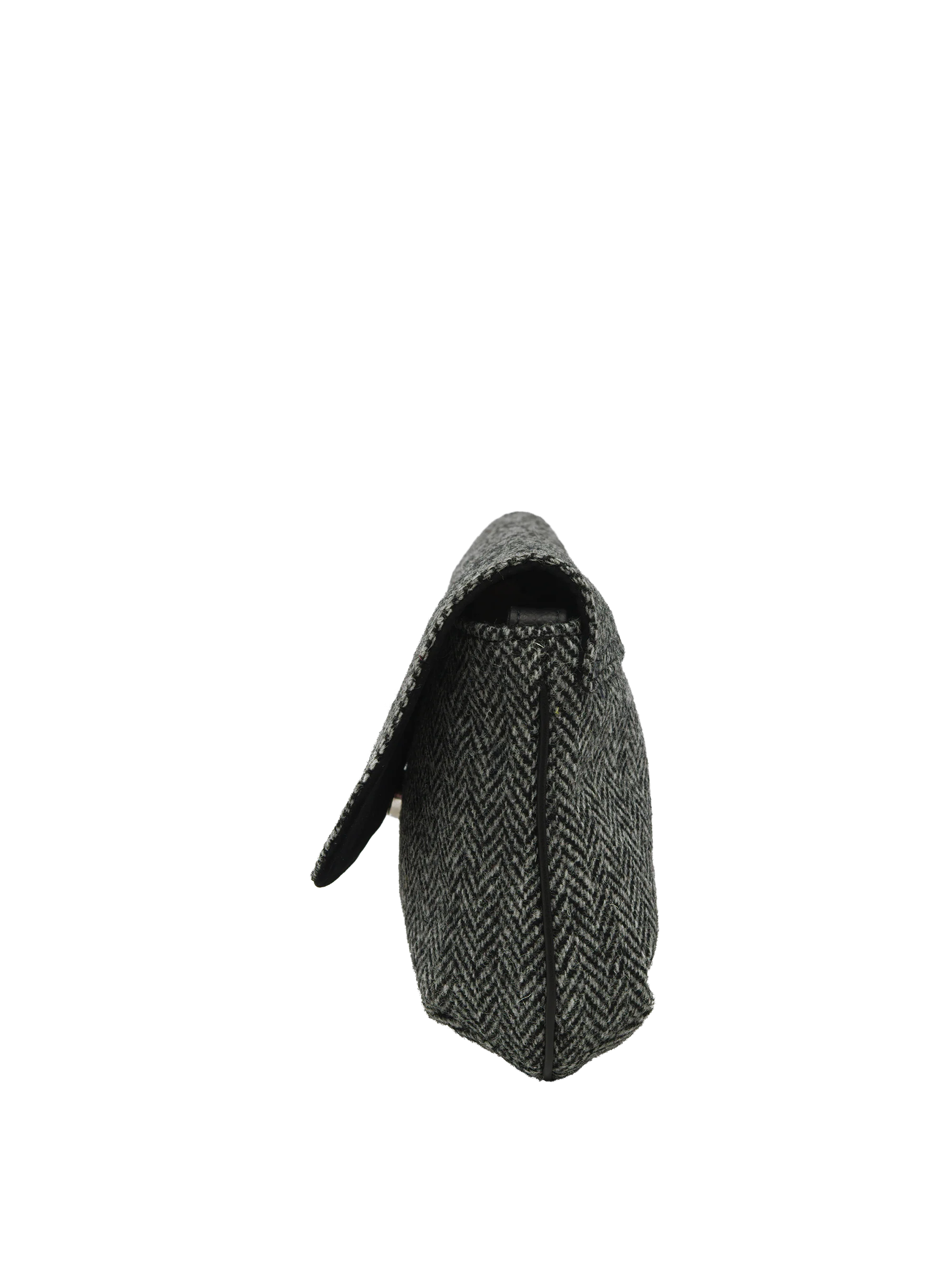 Harris Tweed Katie Bag - HB64 (Black Leather) - Image 4