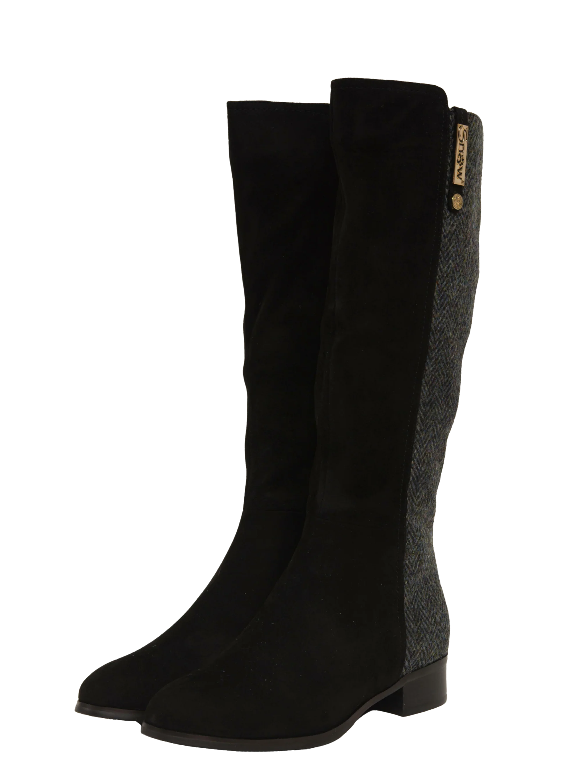 Harris Tweed Knee High Boots - HB85