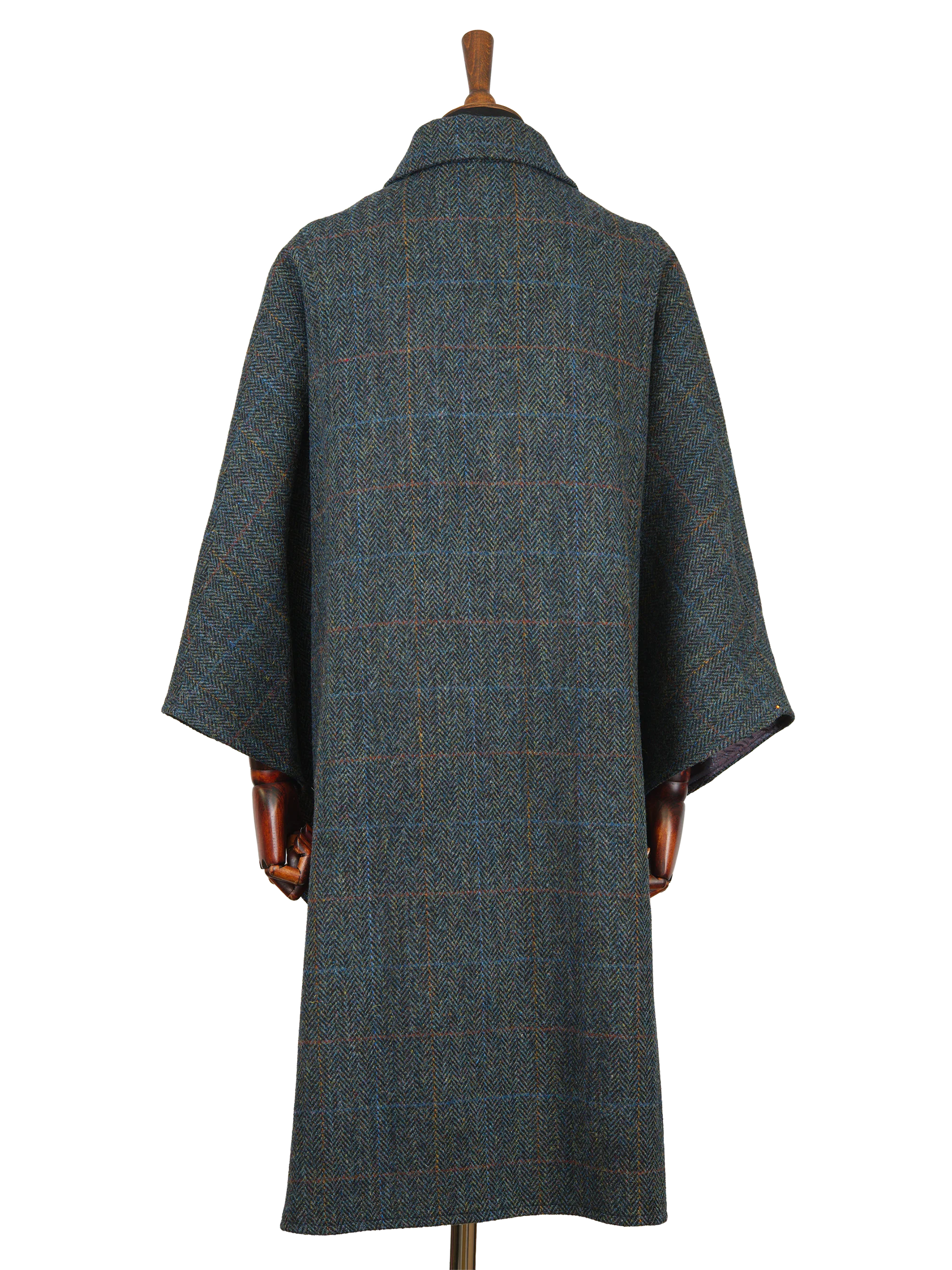 Harris Tweed Ladies Buttoned Long Cape - HB80 - Image 3