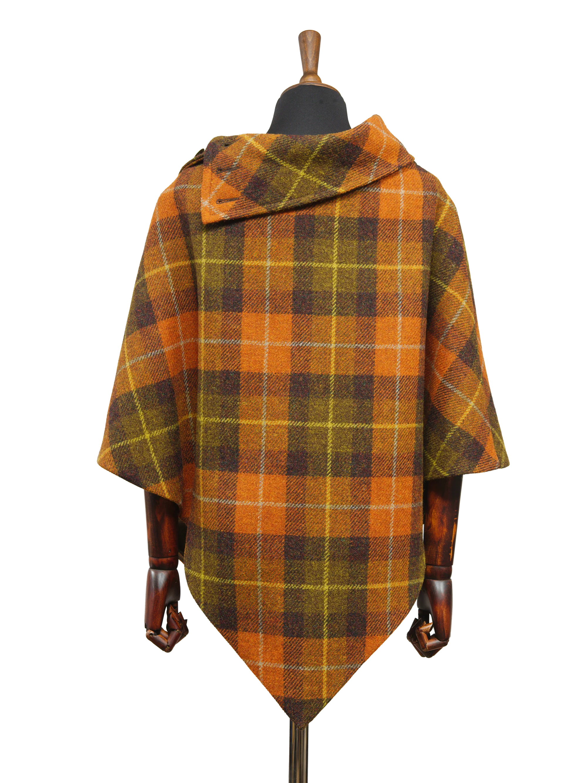 Harris Tweed Ladies Celtic Cape - Rust - Image 4