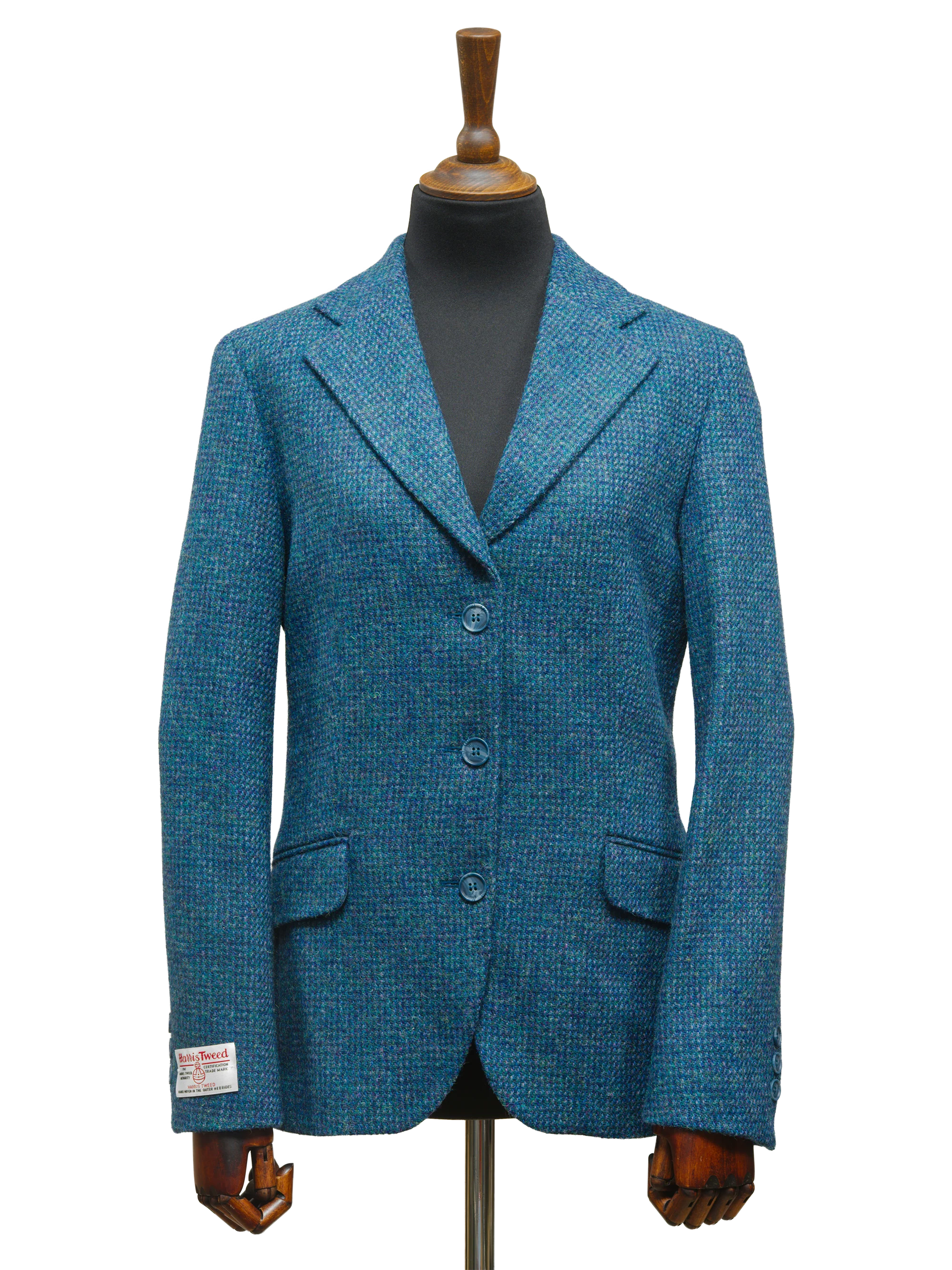 Harris Tweed Ladies Fitted Jacket - Teal