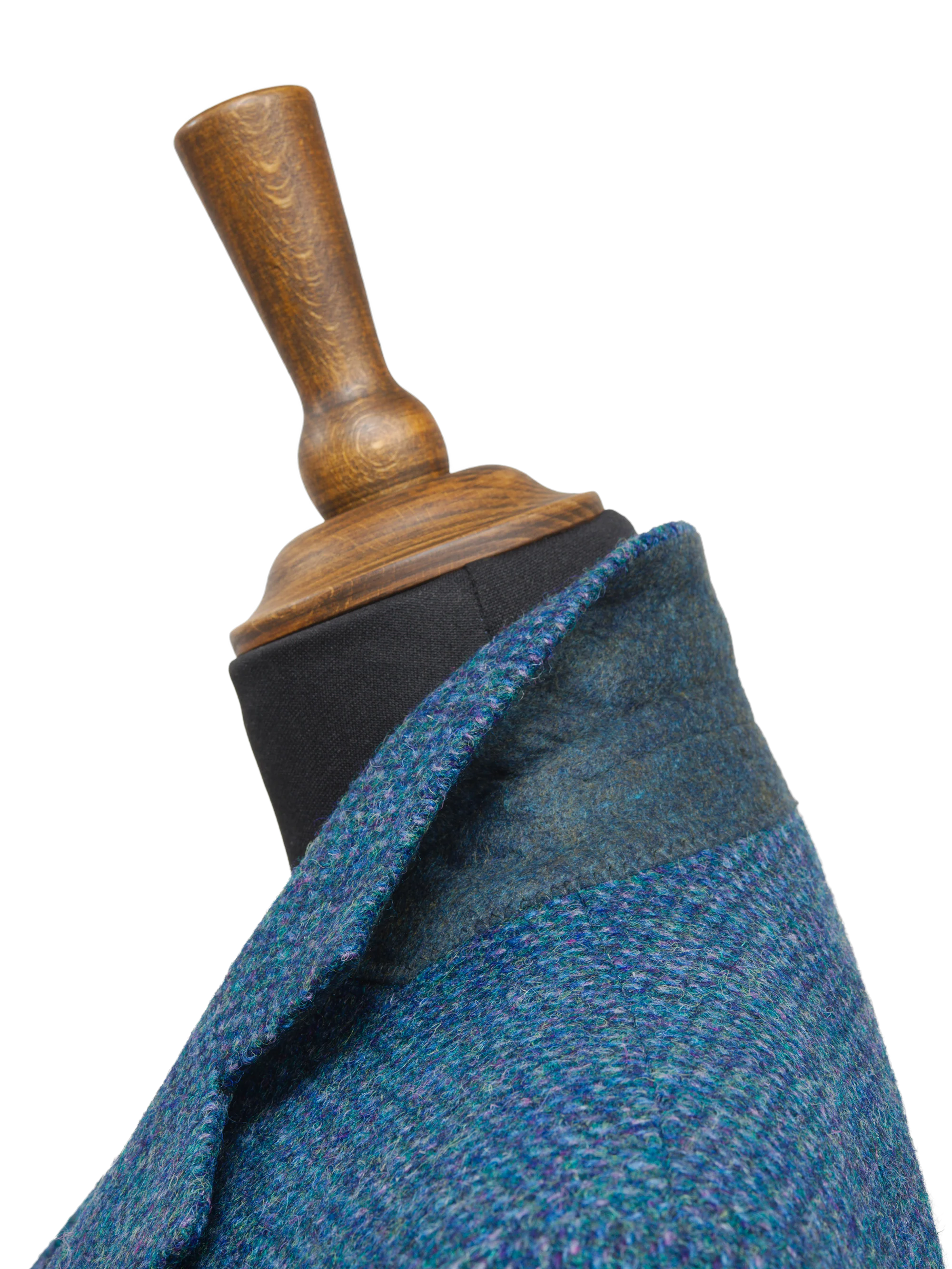 Harris Tweed Ladies Fitted Jacket - Teal - Image 6