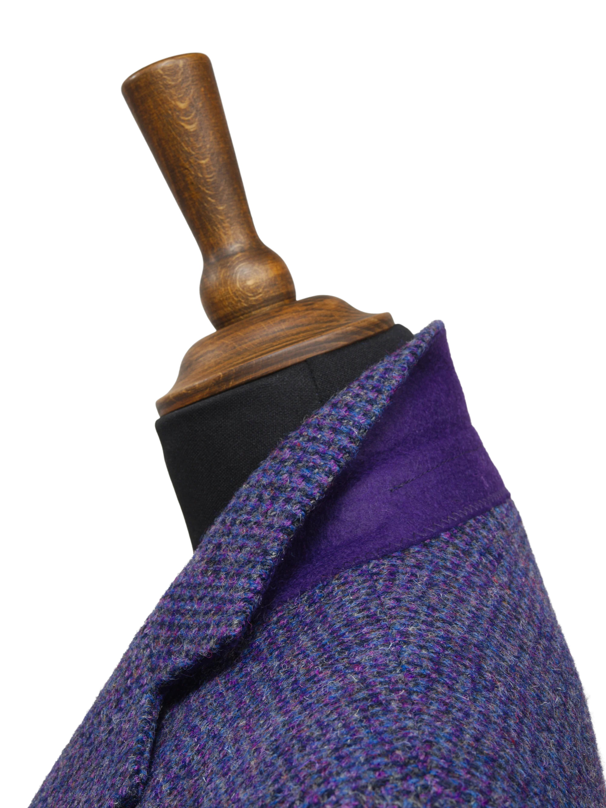 Harris Tweed Ladies Fitted Jacket - Violet - Image 4