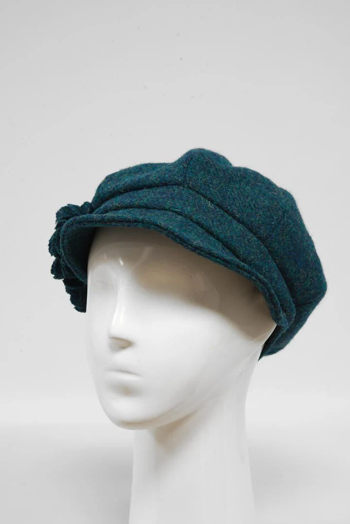 Harris Tweed Ladies Flower Hat (HW) - 334 - Image 3
