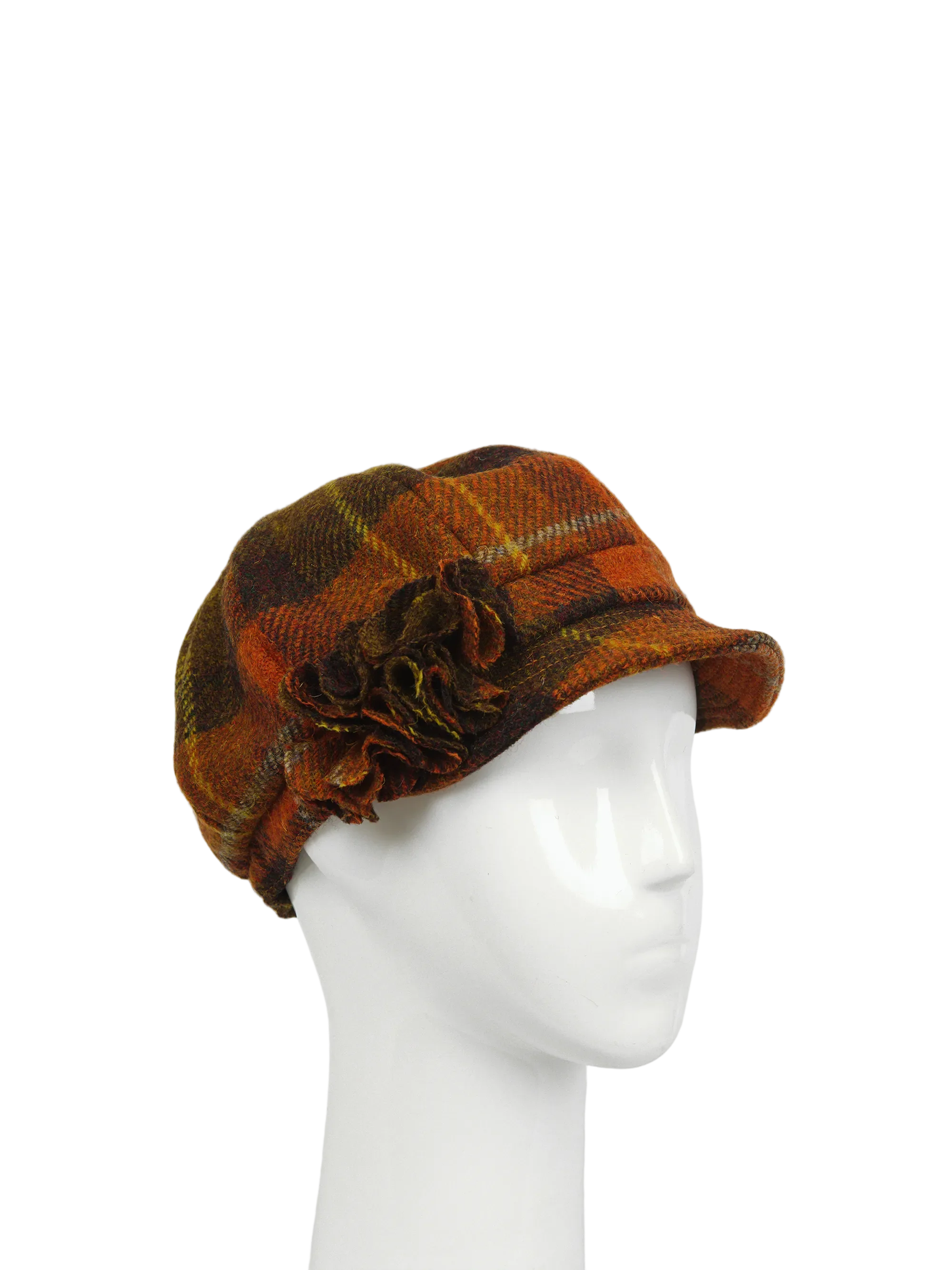 Harris Tweed Ladies Flower Hat - A0258 (HW) - Image 2