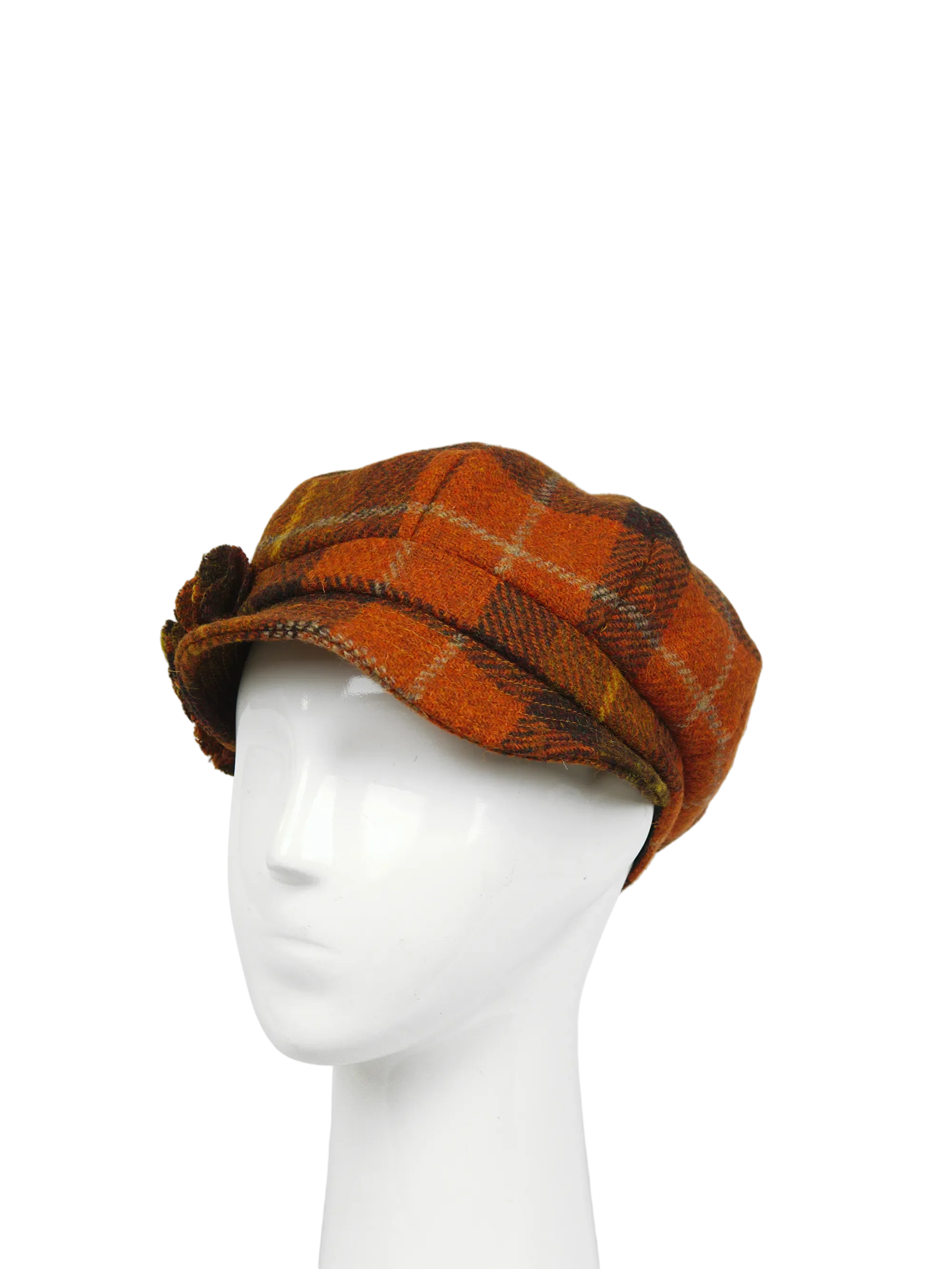 Harris Tweed Ladies Flower Hat - A0258 (HW) - Image 3