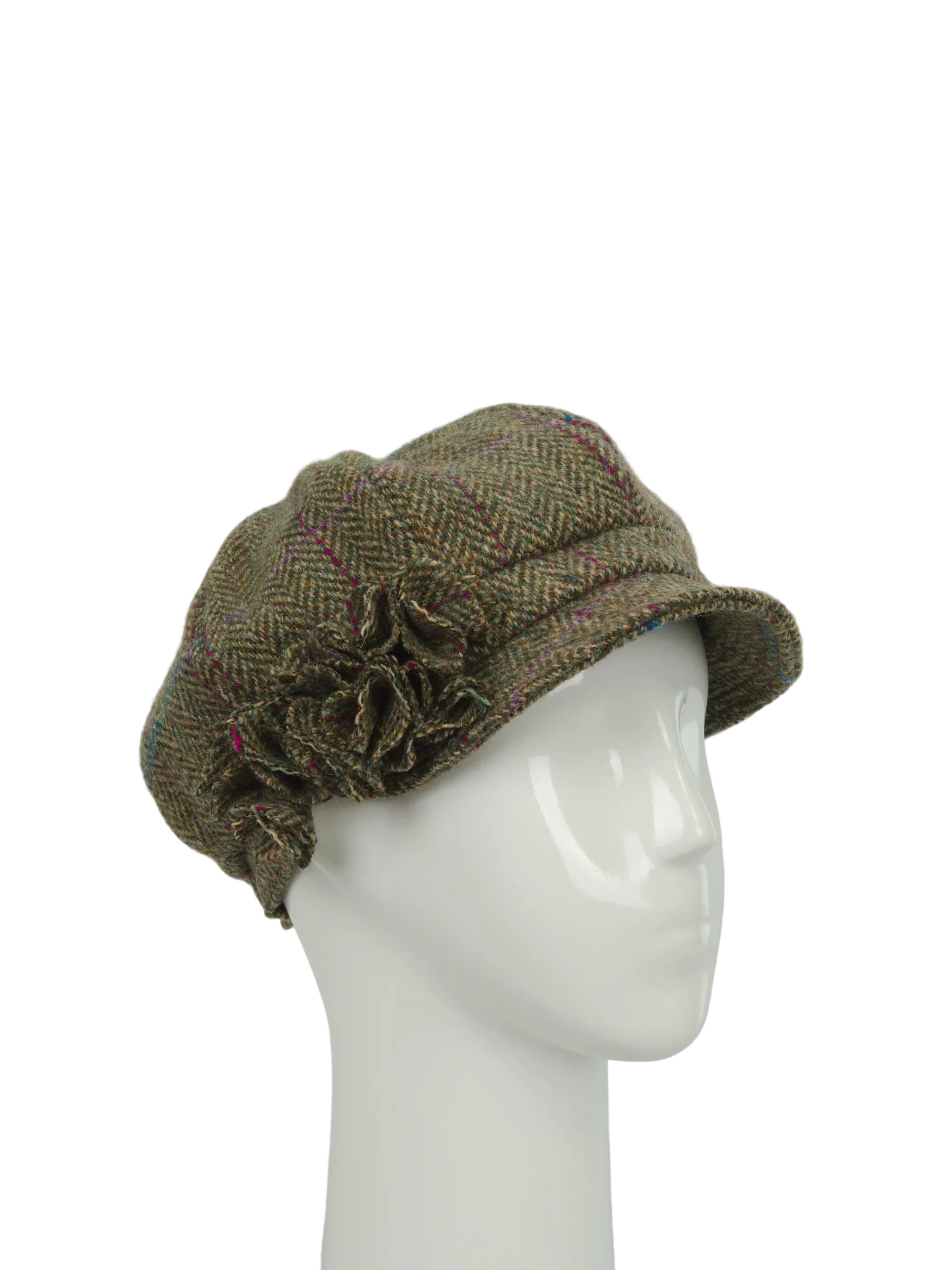 Harris Tweed Ladies Flower Hat - (HW) HB162 - Image 2