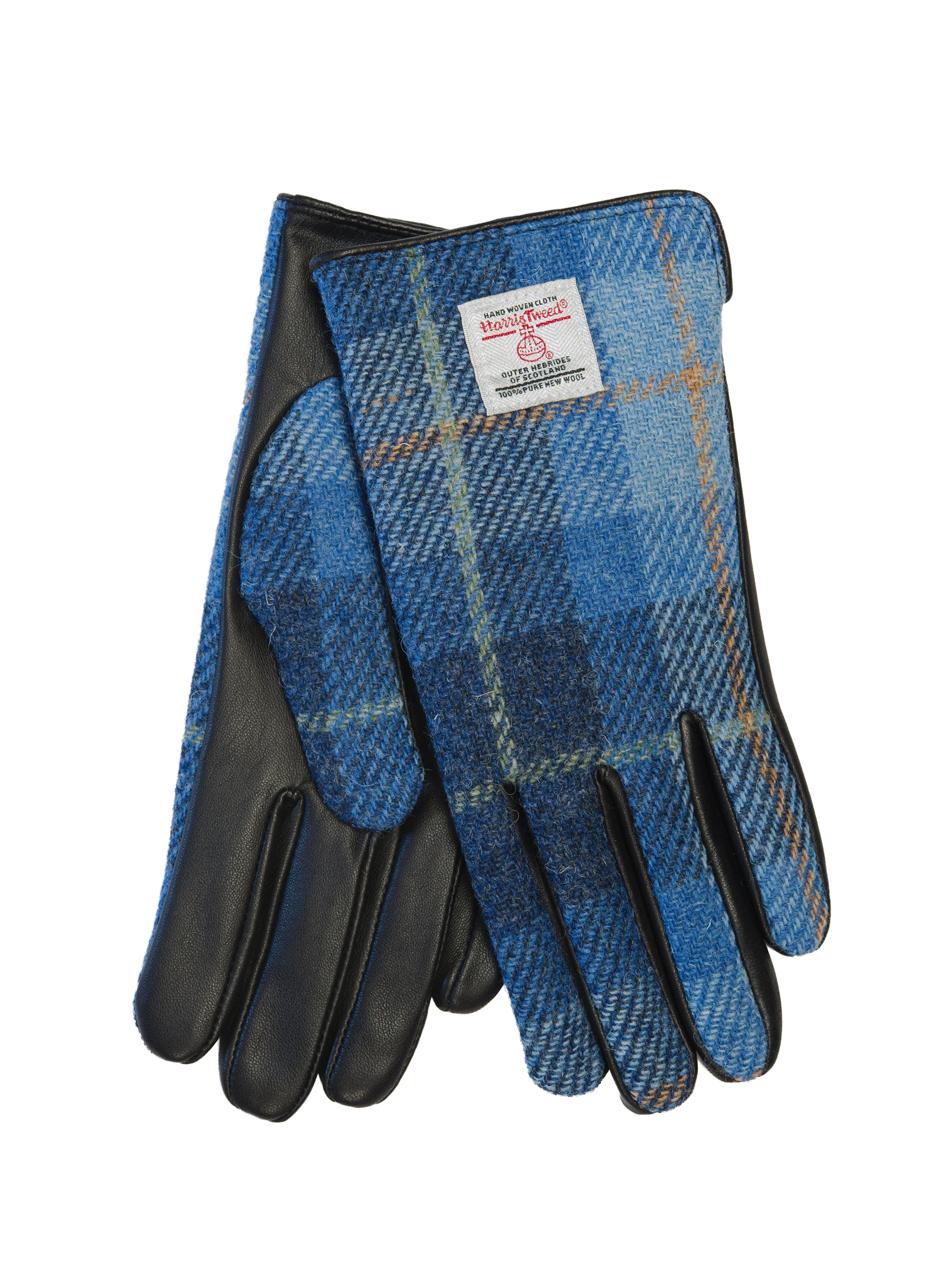 Harris Tweed Ladies Gloves - Blue Pastels (HH)