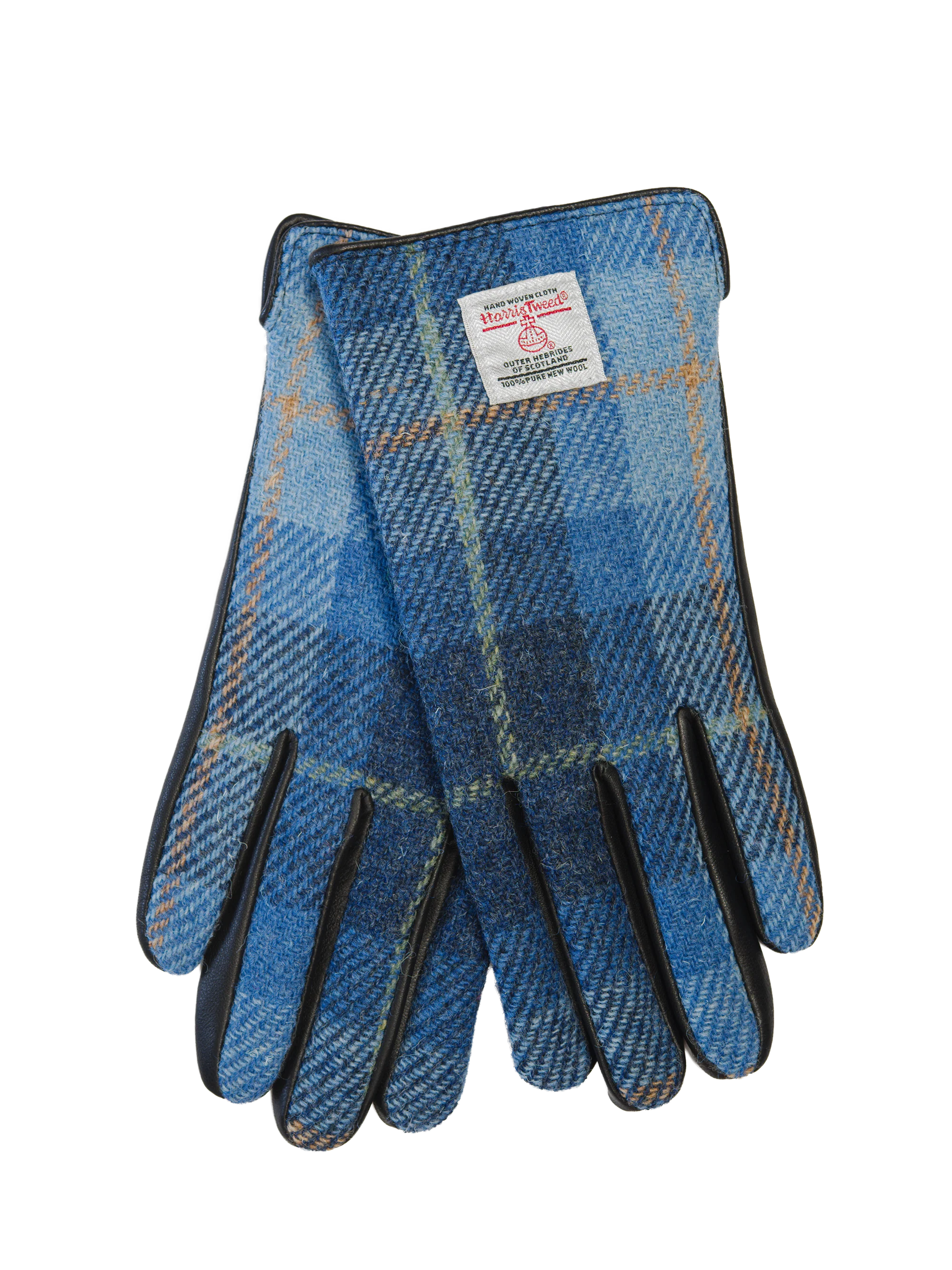Harris Tweed Ladies Gloves - Blue Pastels (HH) - Image 2