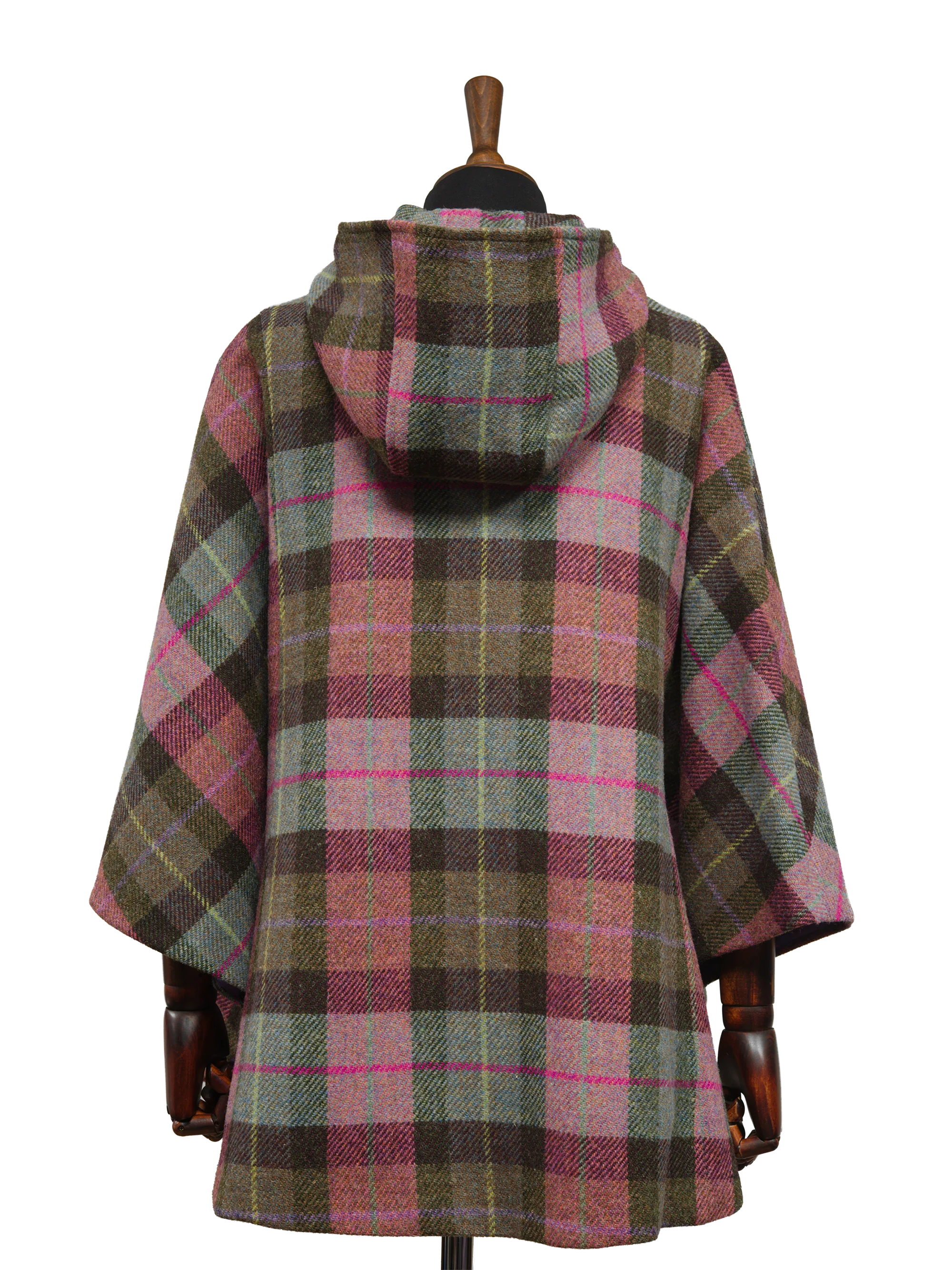 Harris Tweed Ladies Hooded Cape - A0254 - Image 4