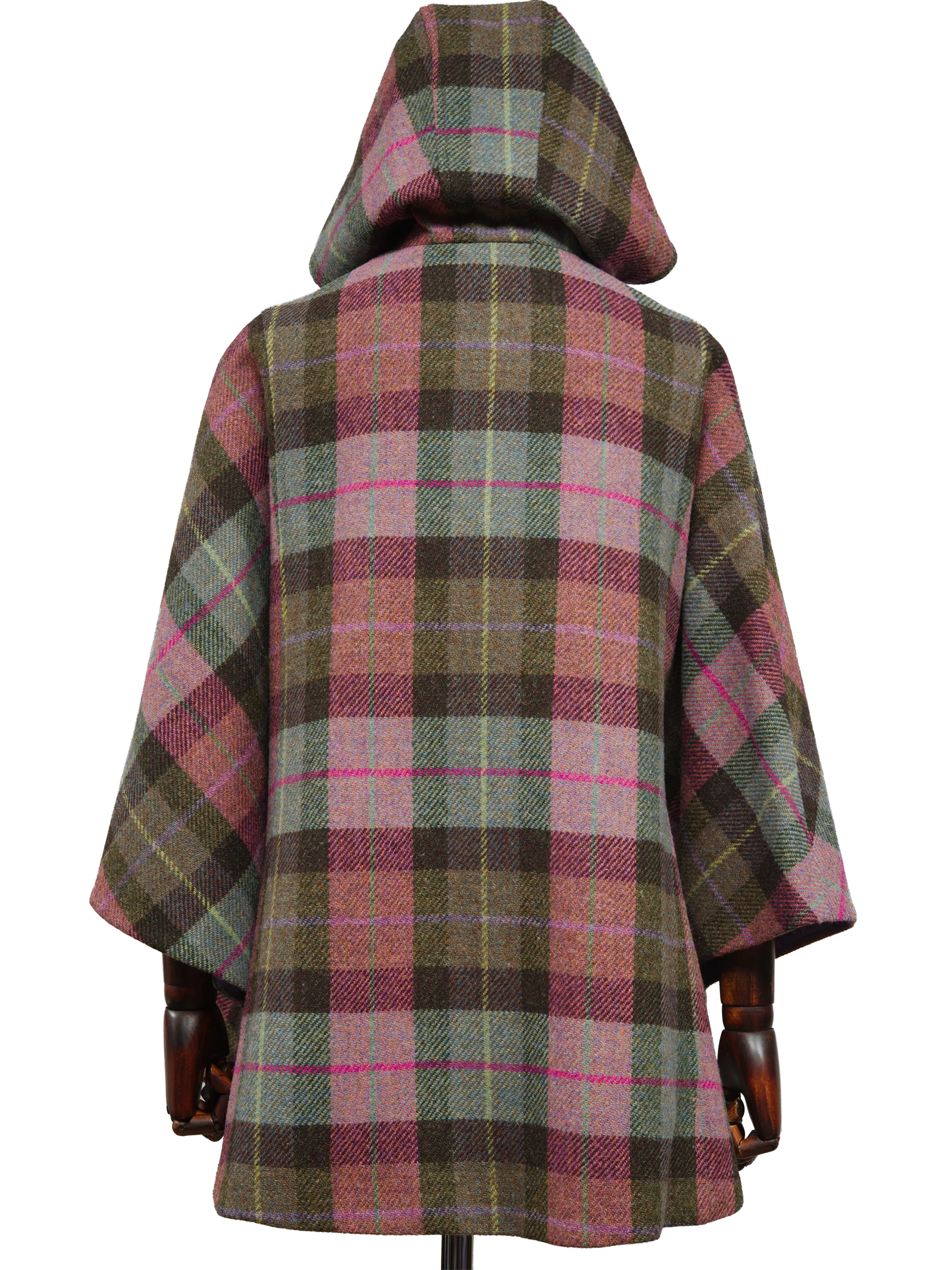 Harris Tweed Ladies Hooded Cape - A0254 - Image 5