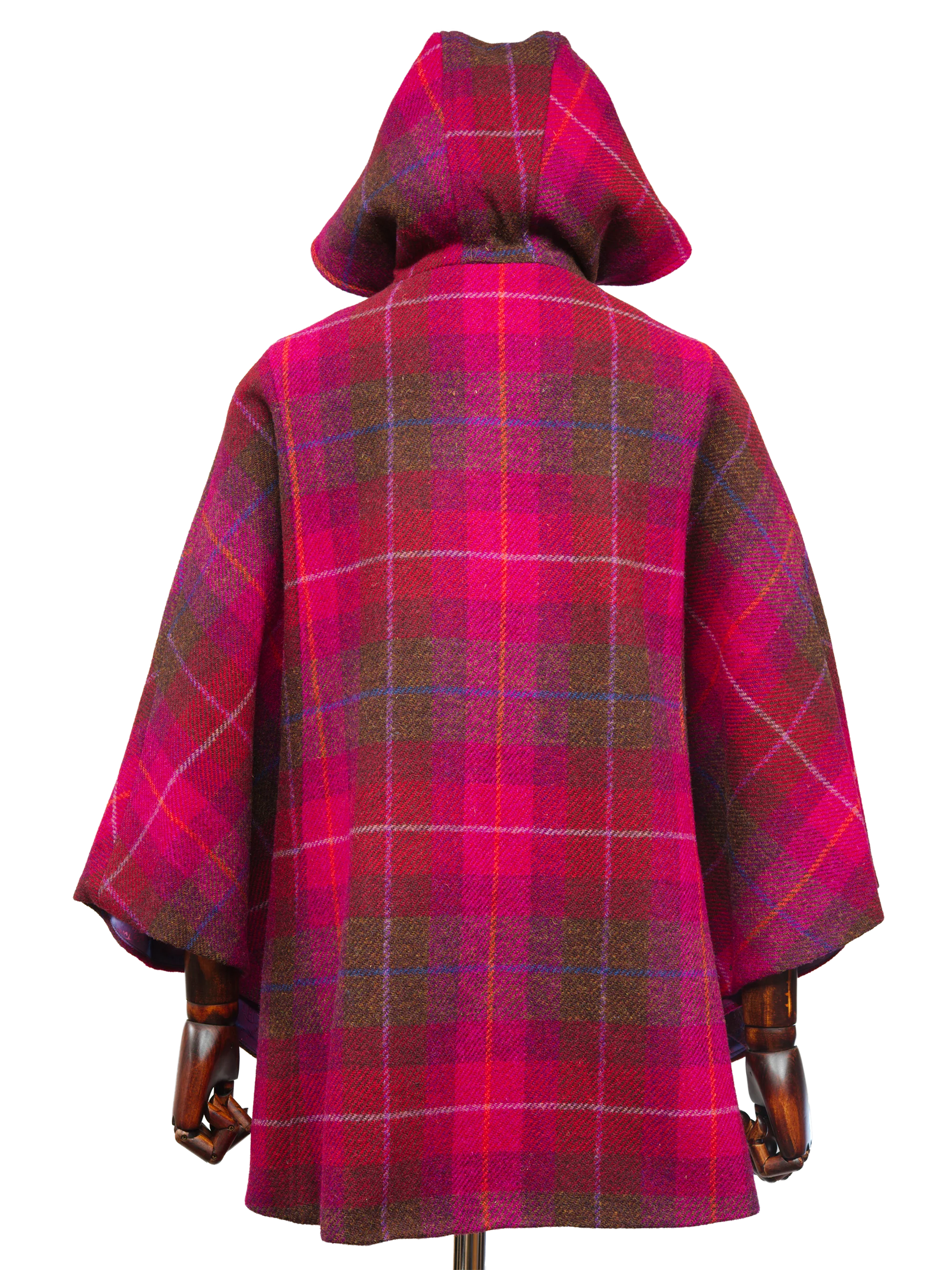 Harris Tweed Ladies Hooded Cape - A031 - Image 6