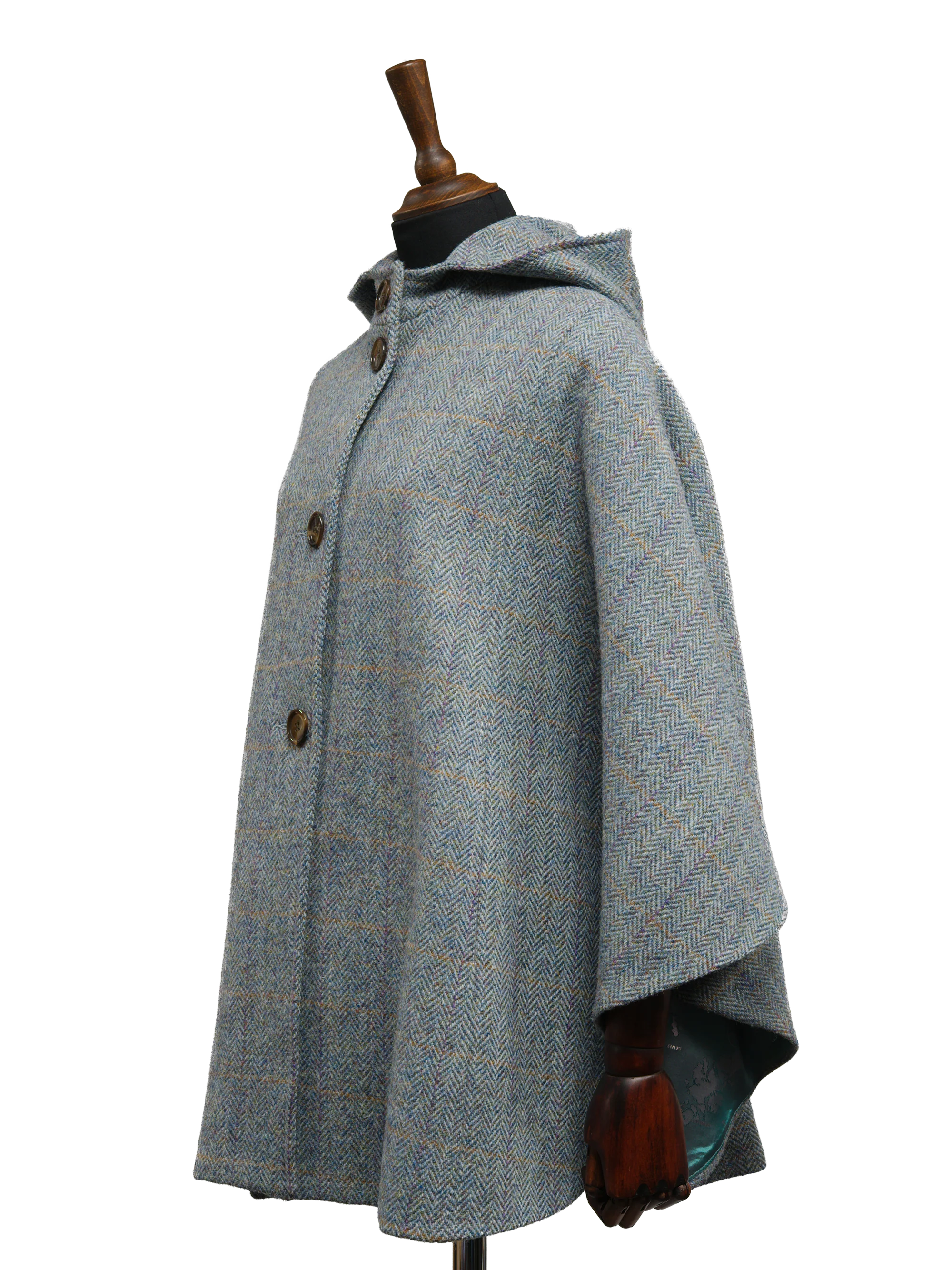 Harris Tweed Ladies Hooded Cape - HB132 - Image 3
