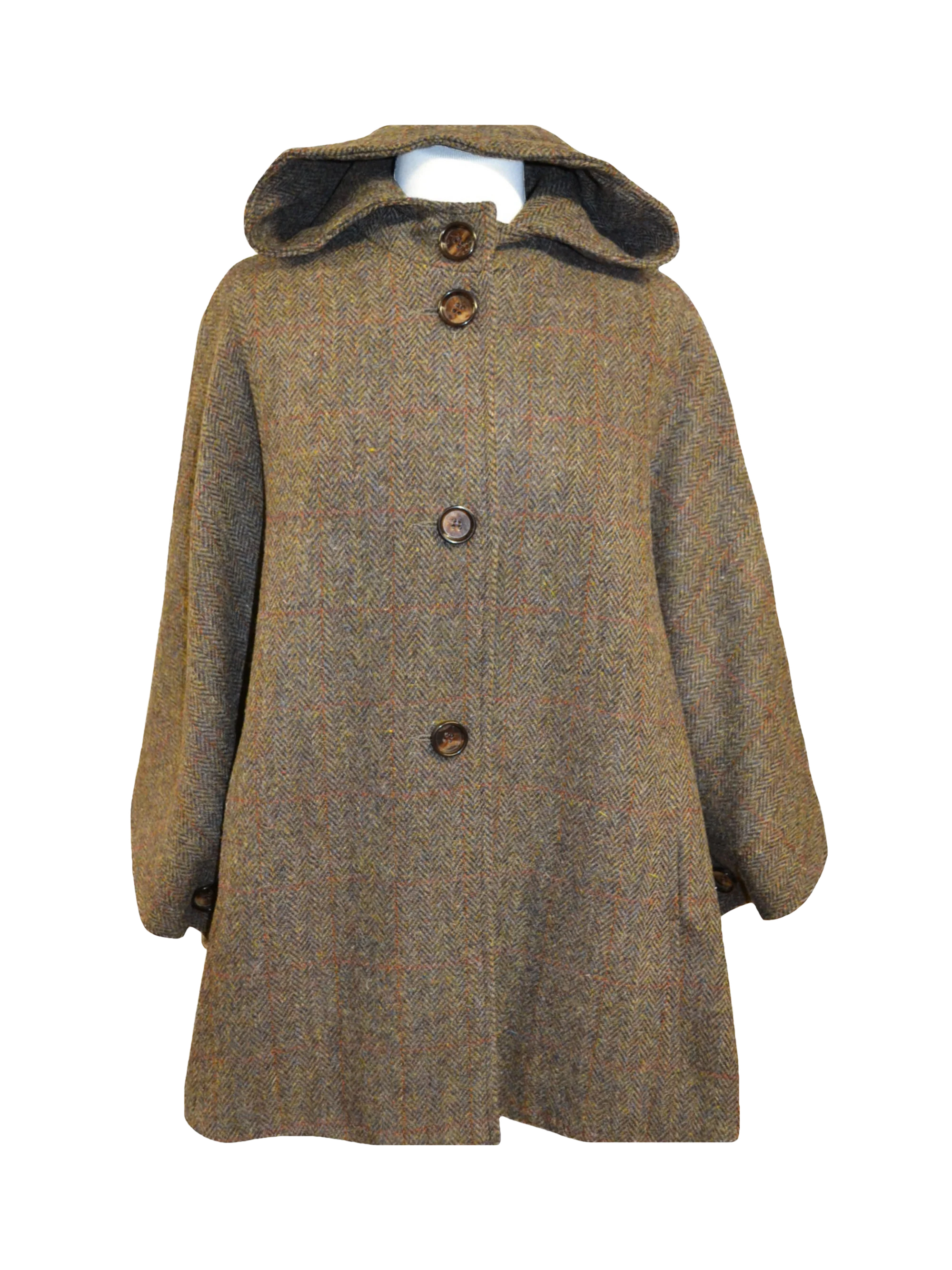 Harris Tweed Ladies Hooded Cape - HB40