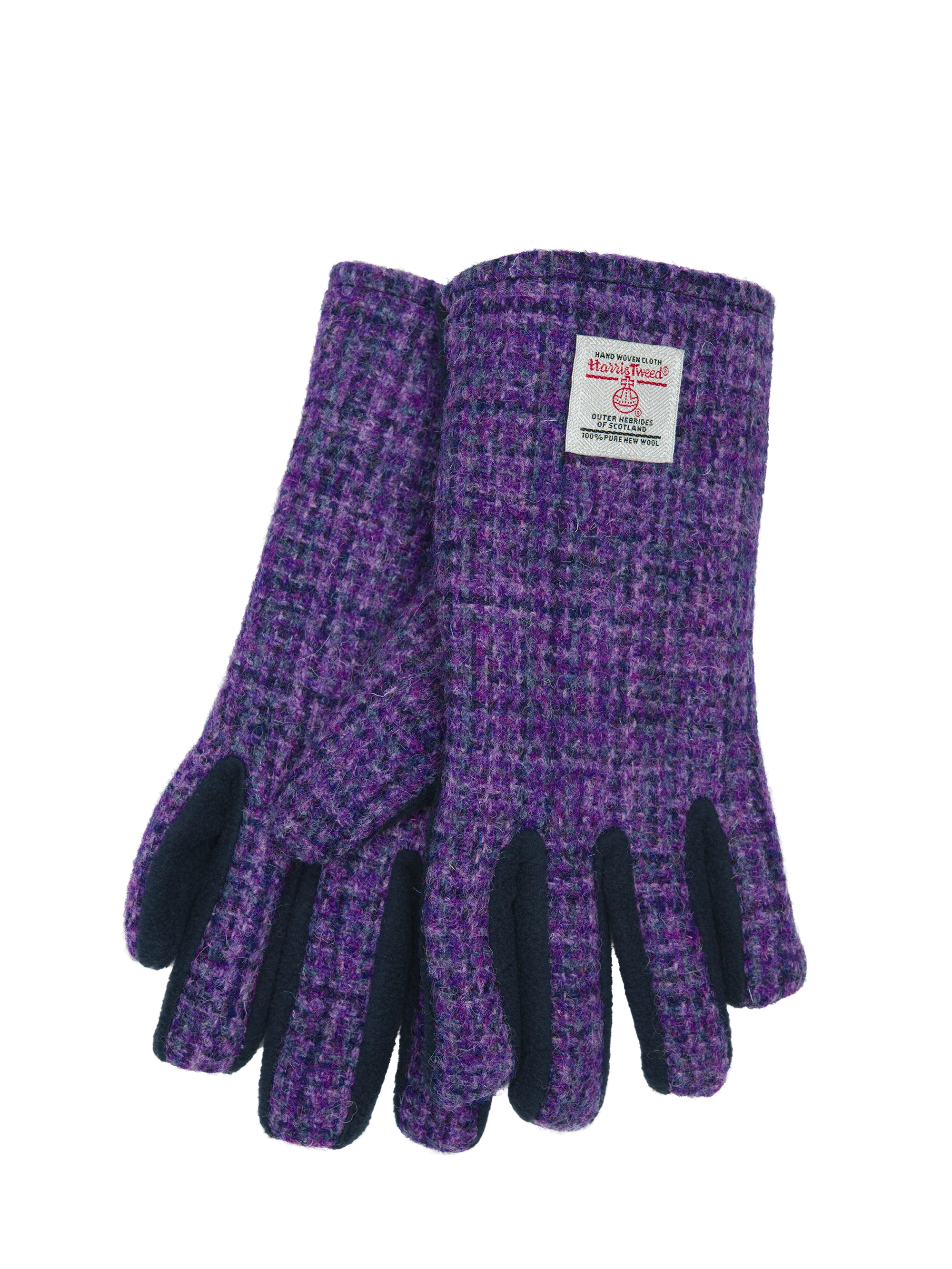 Harris Tweed Ladies Isla - Fleece Gloves Lavender