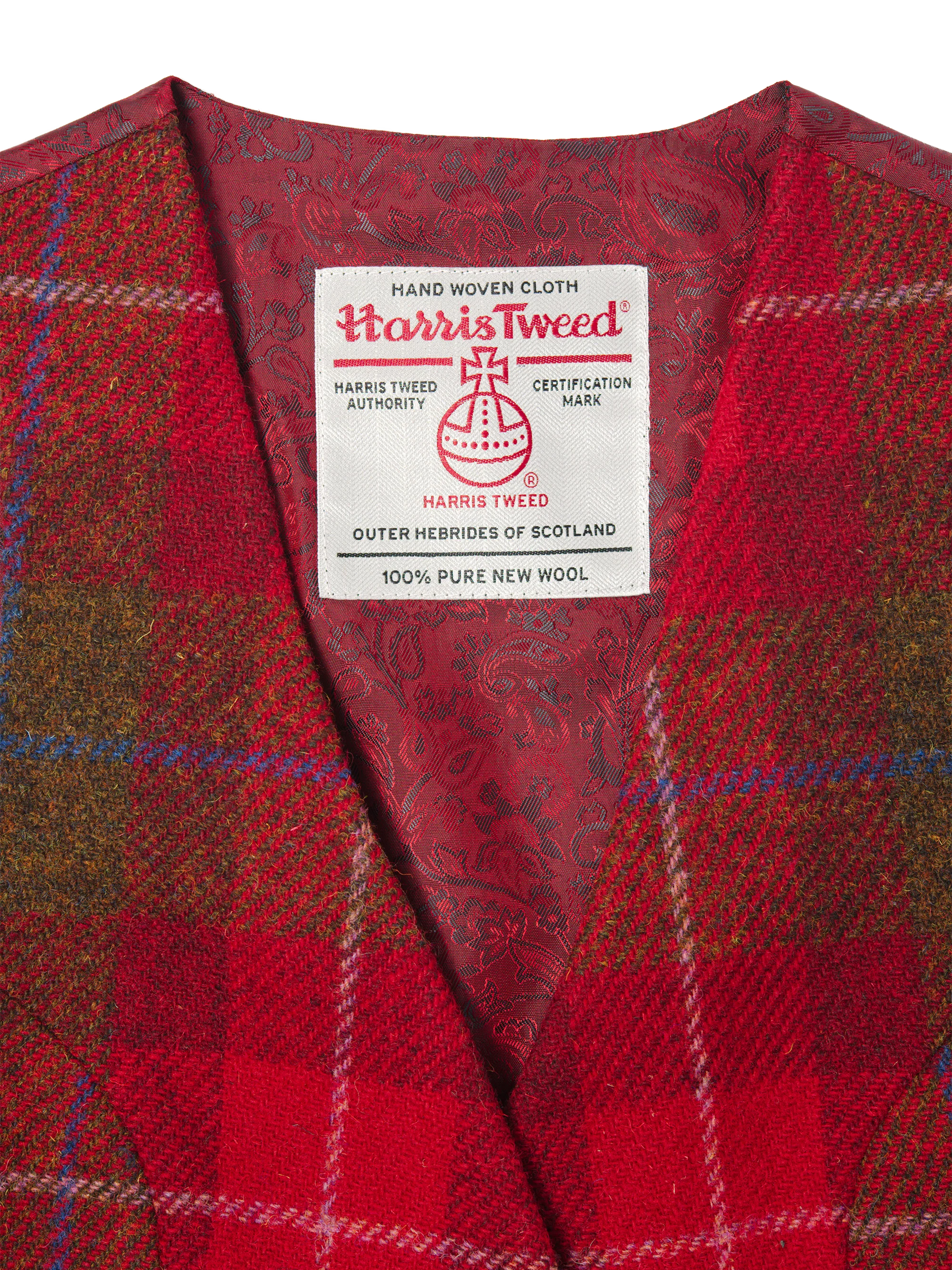 Harris Tweed Ladies Janet Waistcoat - A001 - Image 2