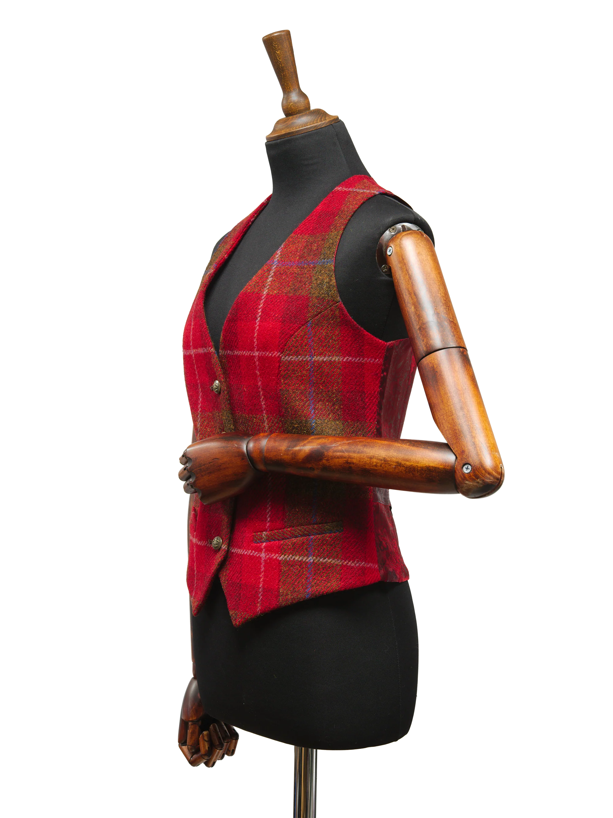 Harris Tweed Ladies Janet Waistcoat - A001 - Image 3