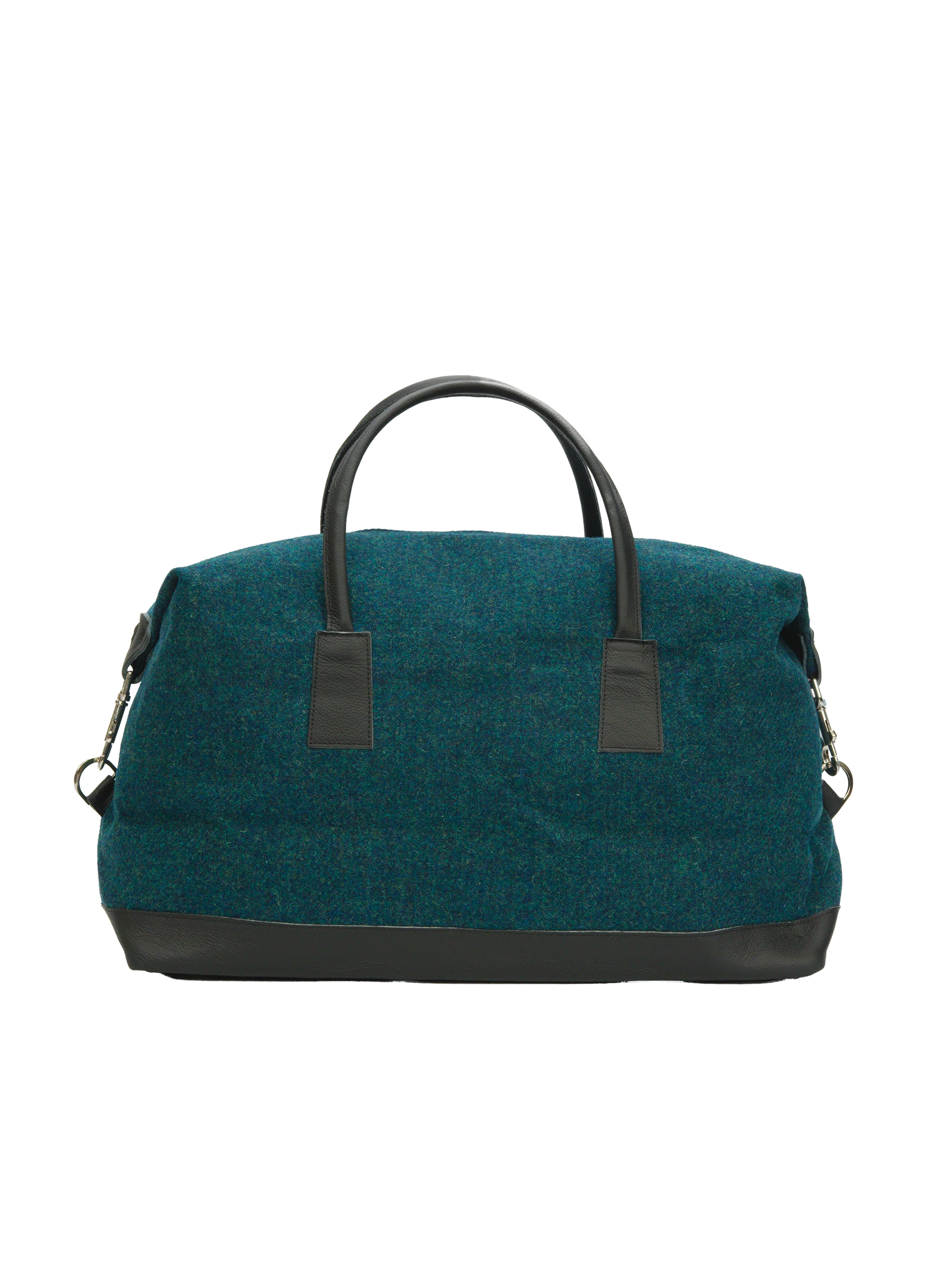 Harris Tweed Luggage Bag - 334 (Black Leather) - Image 5