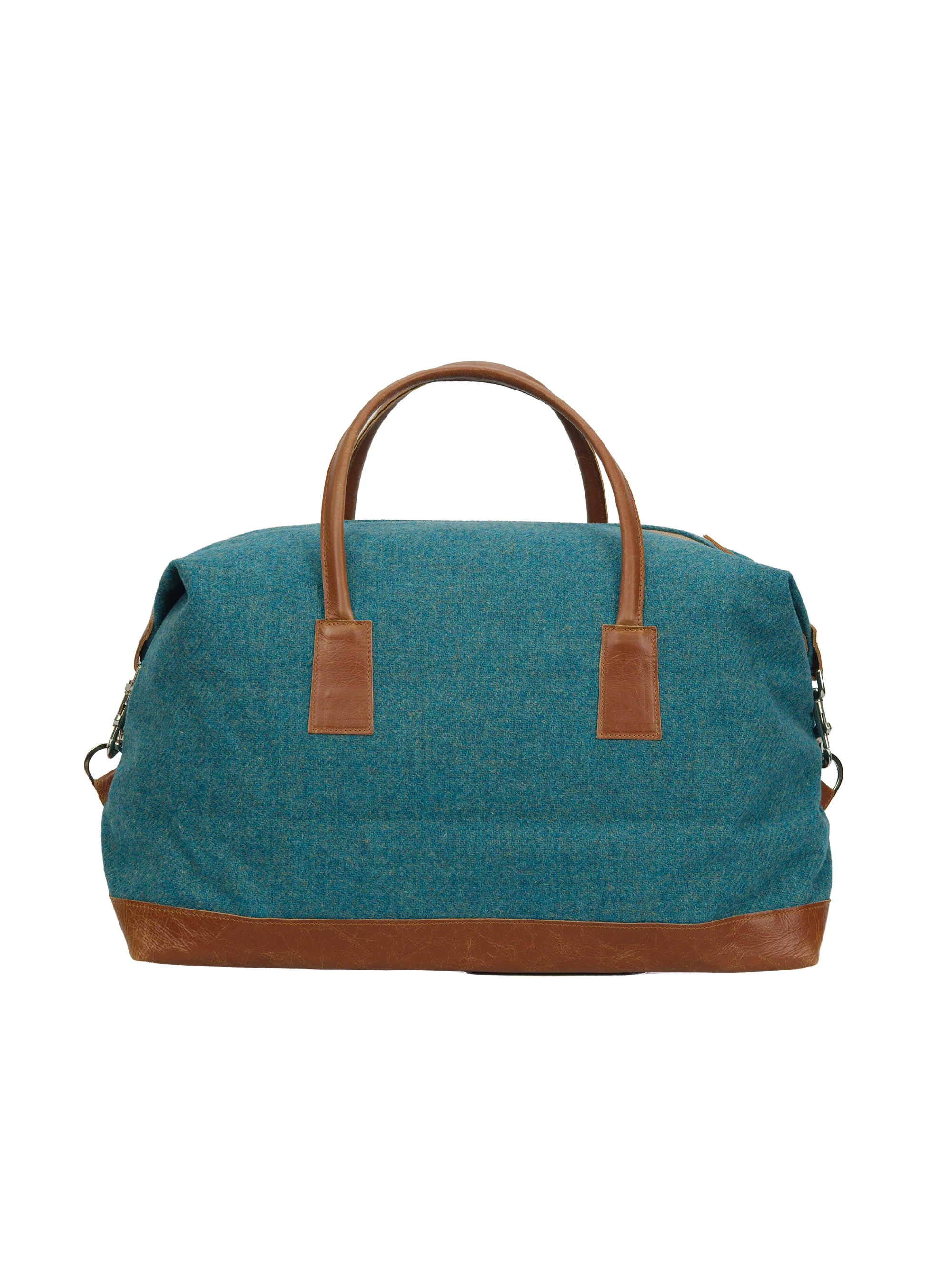 Harris Tweed Luggage Bag - 350 (Tan Leather) - Image 5